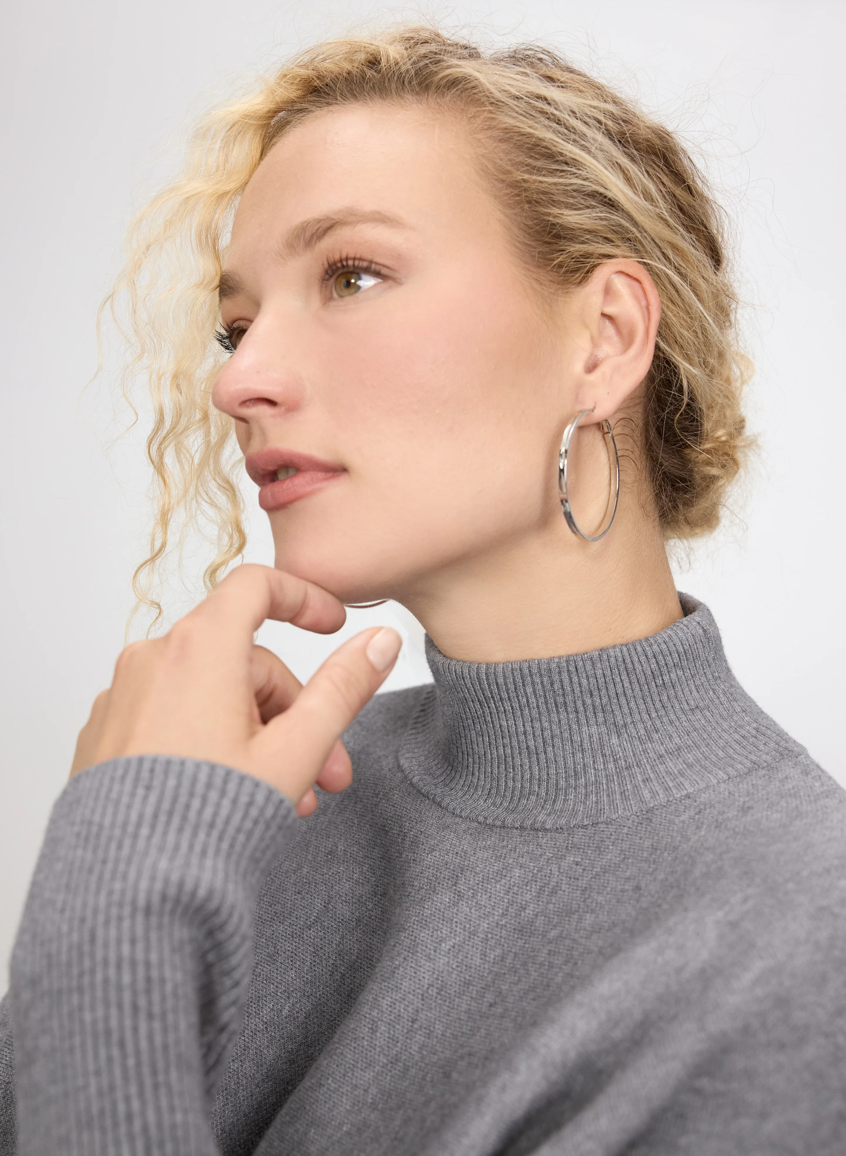 Ribbed Mock Neck Sweater - Image 4