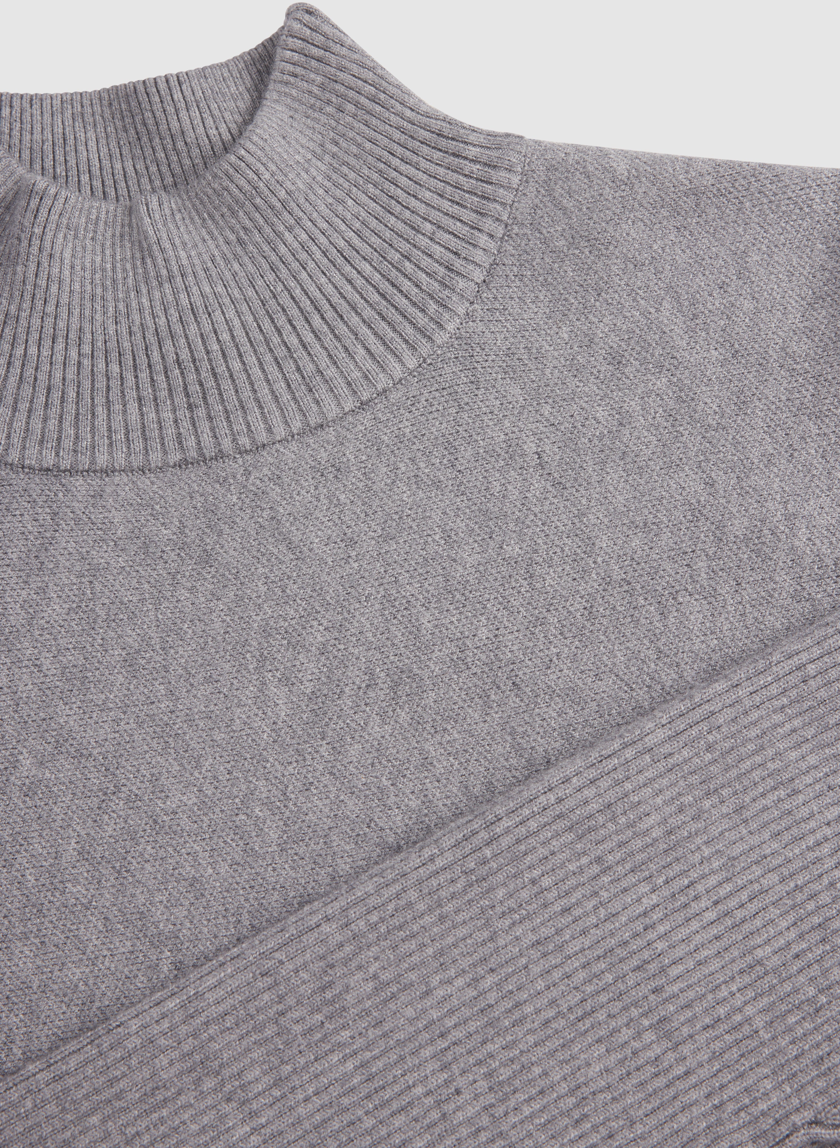 Ribbed Mock Neck Sweater - Image 7