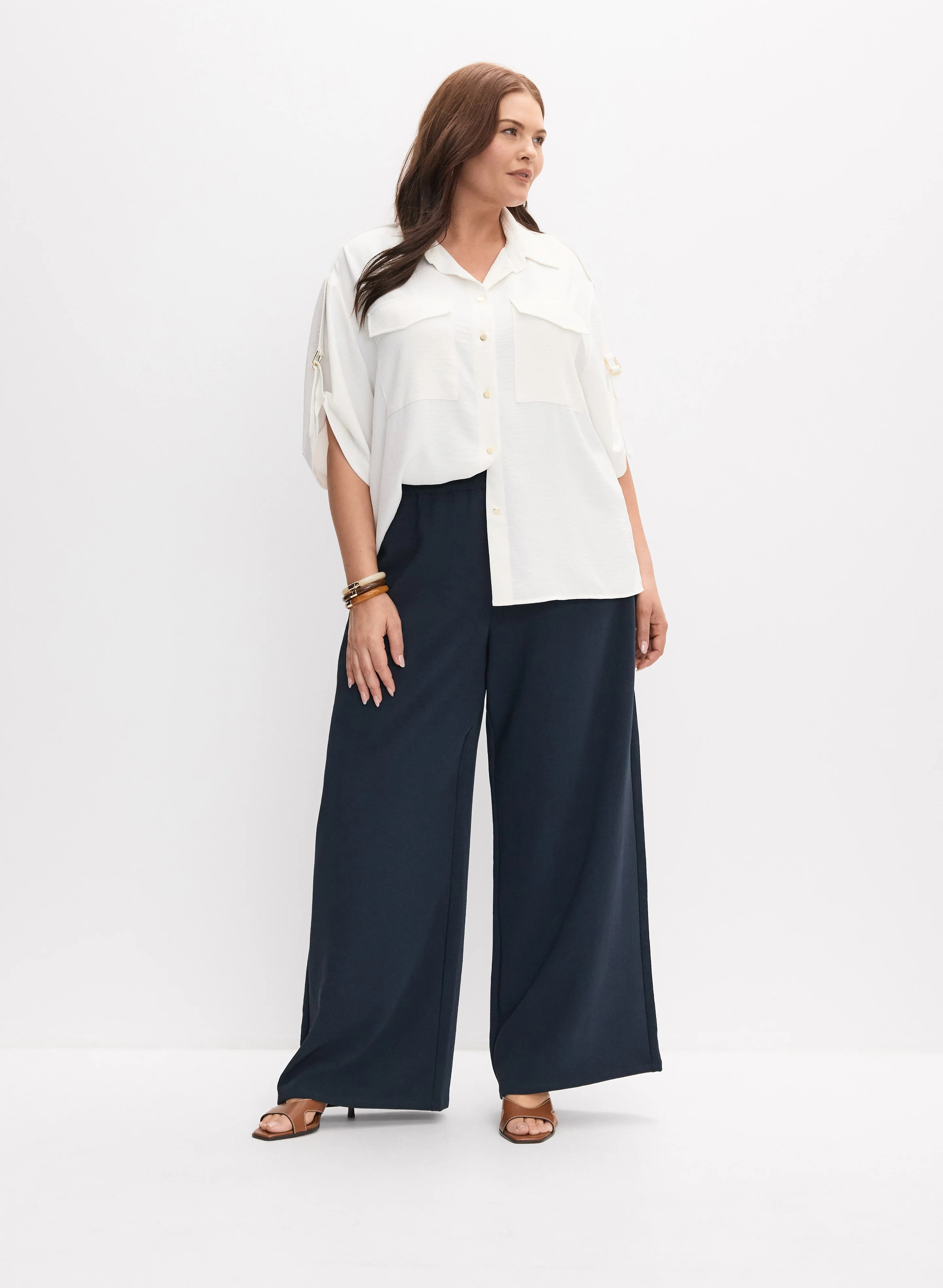 Melanie Lyne - Rolled Sleeve Blouse - Image 3