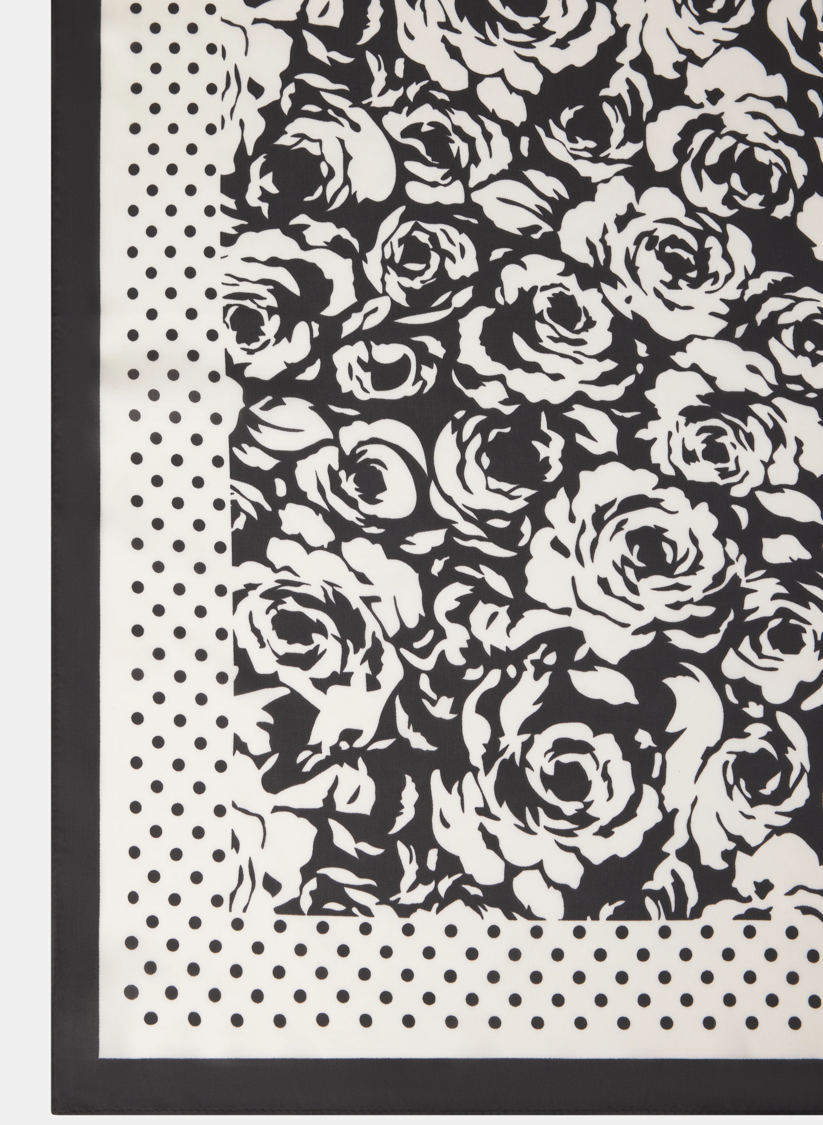 Rose & Dot Print Neckie Scarf - Image 2