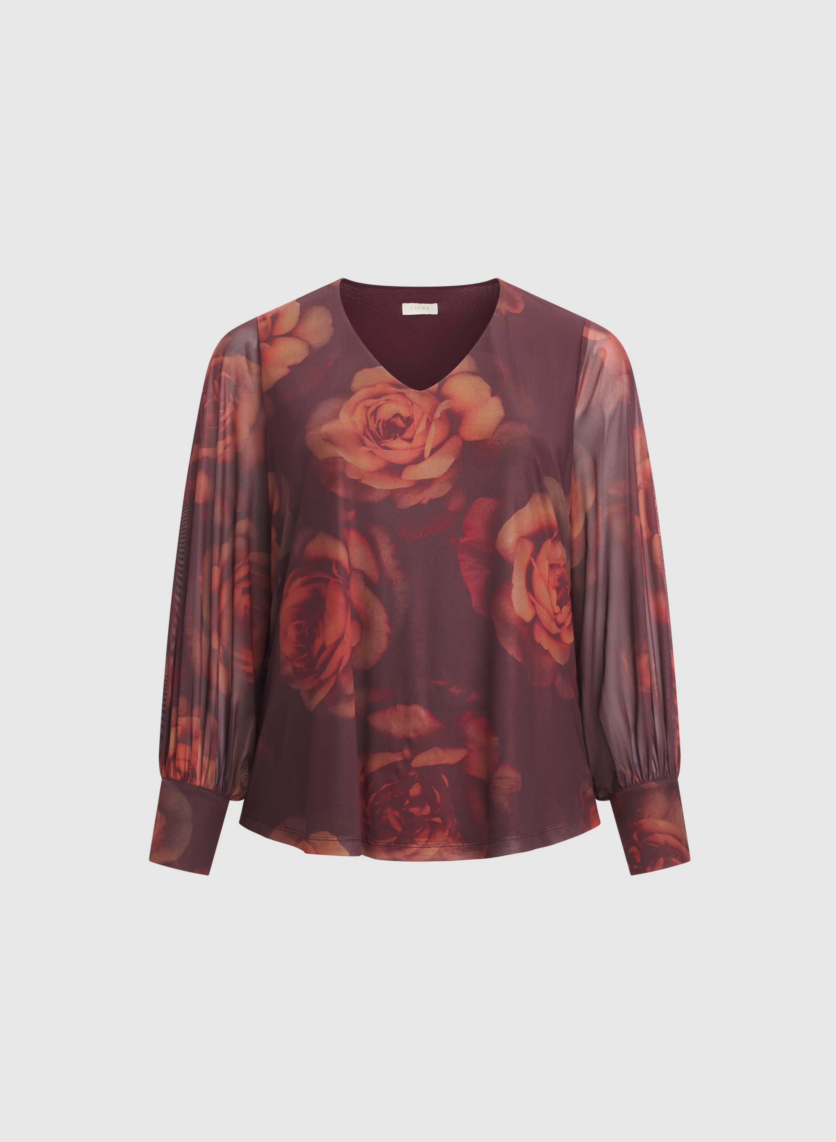 Rose Print Top - Image 6