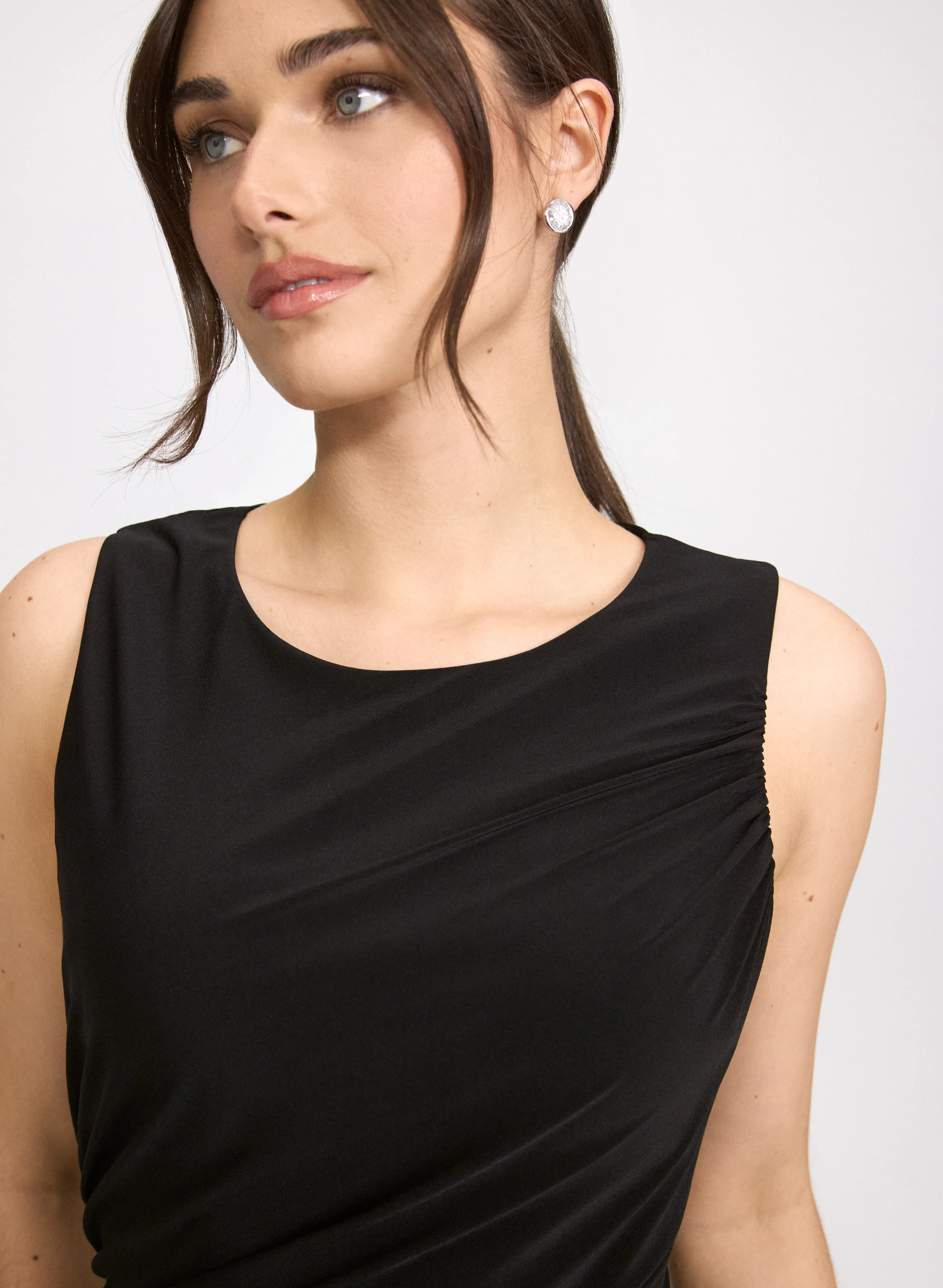 Ruched Jersey Dress - Image 3