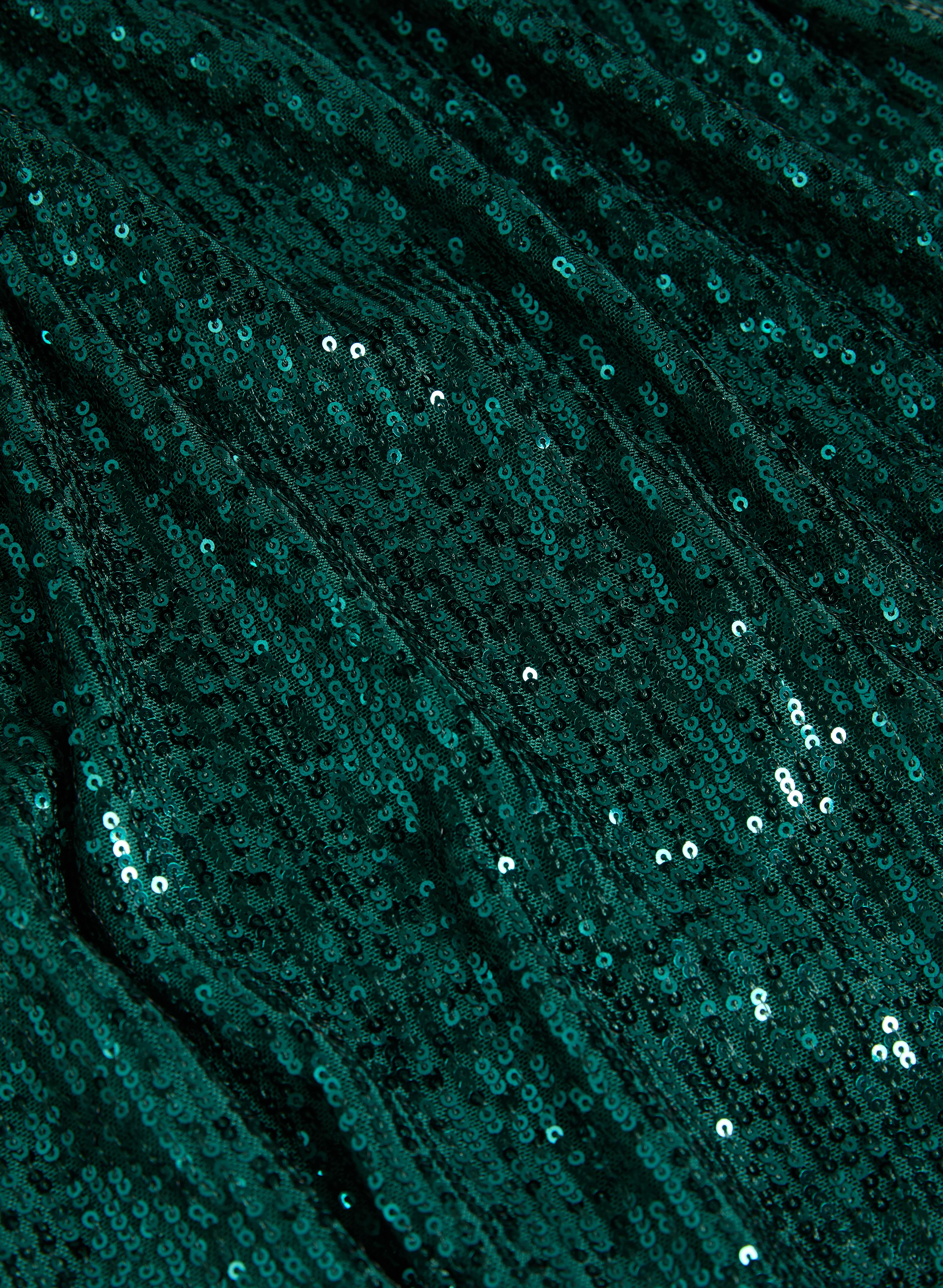 Ruched Sleeve Sequin Top - Image 7