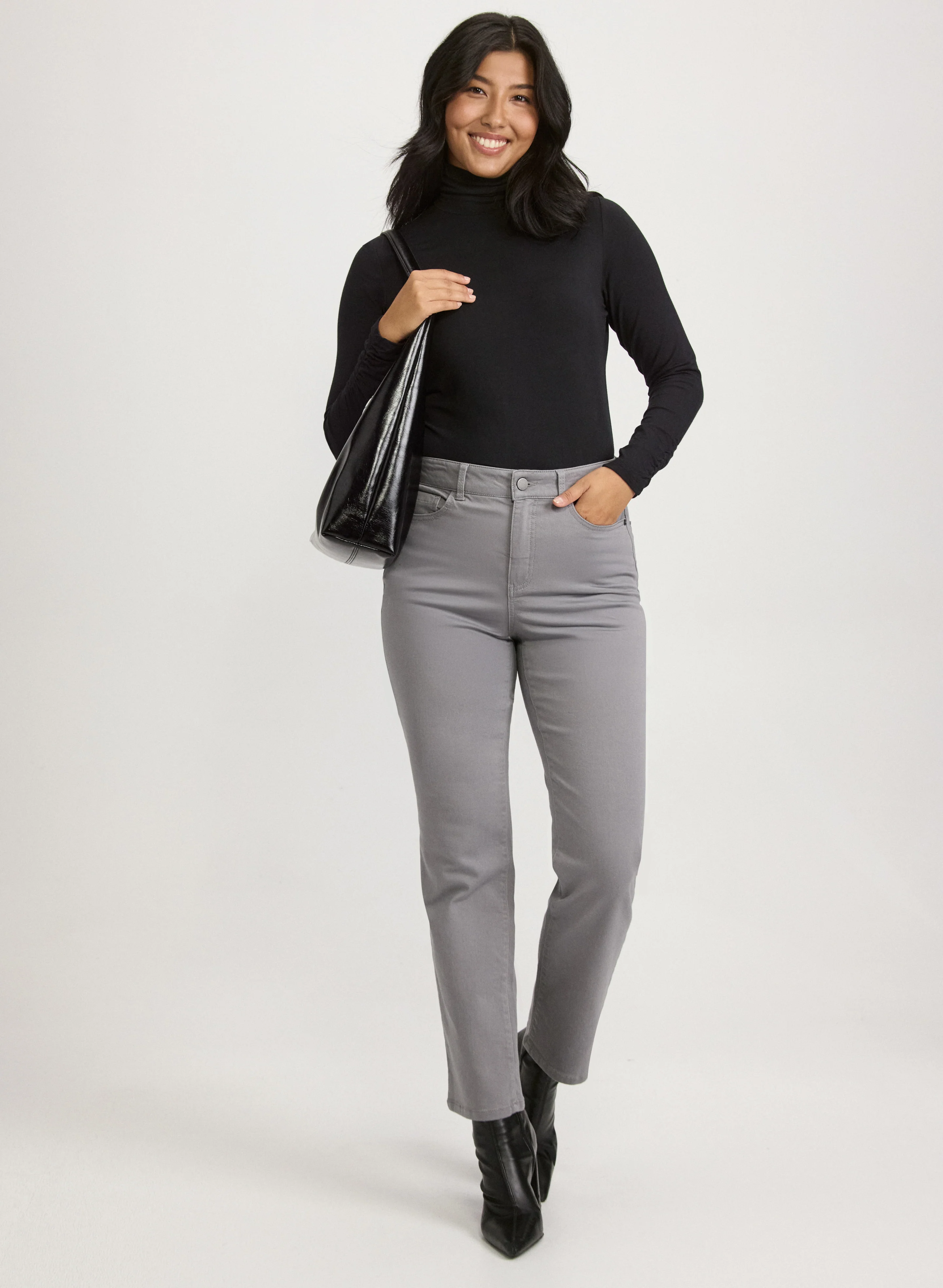 Ruched Turtleneck Top - Image 3
