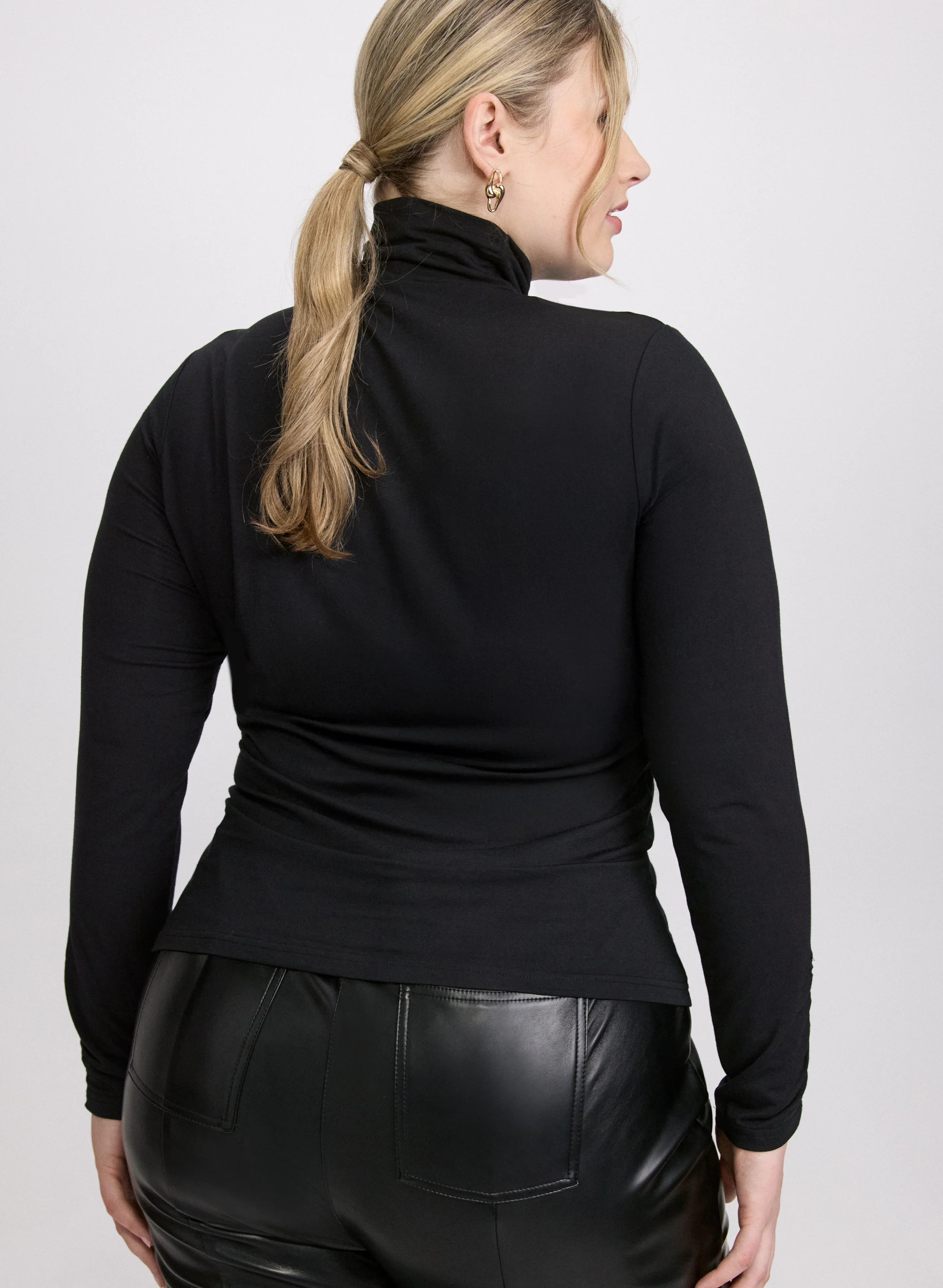 Ruched Turtleneck Top - Image 9