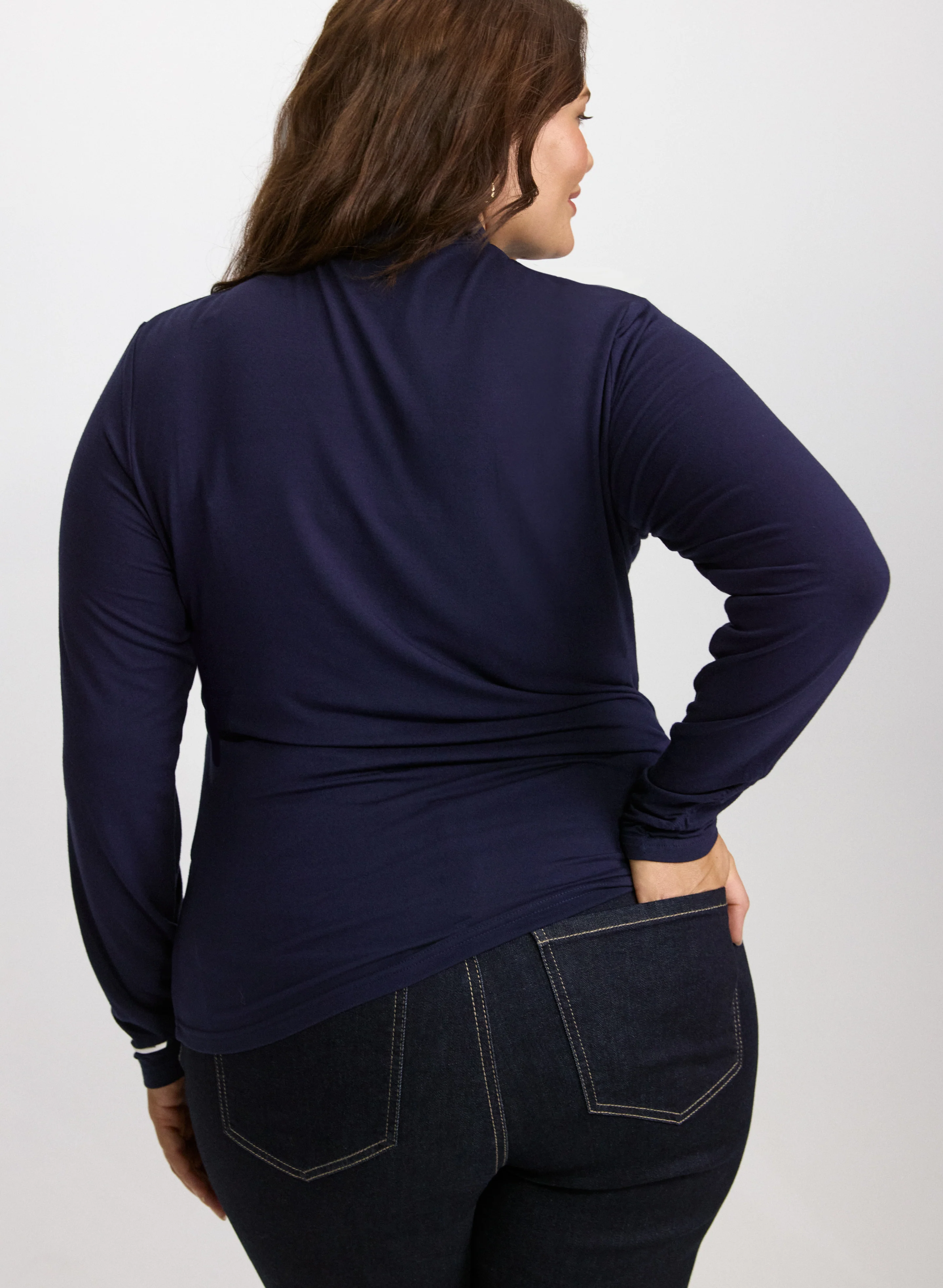 Ruched Turtleneck Top - Image 11