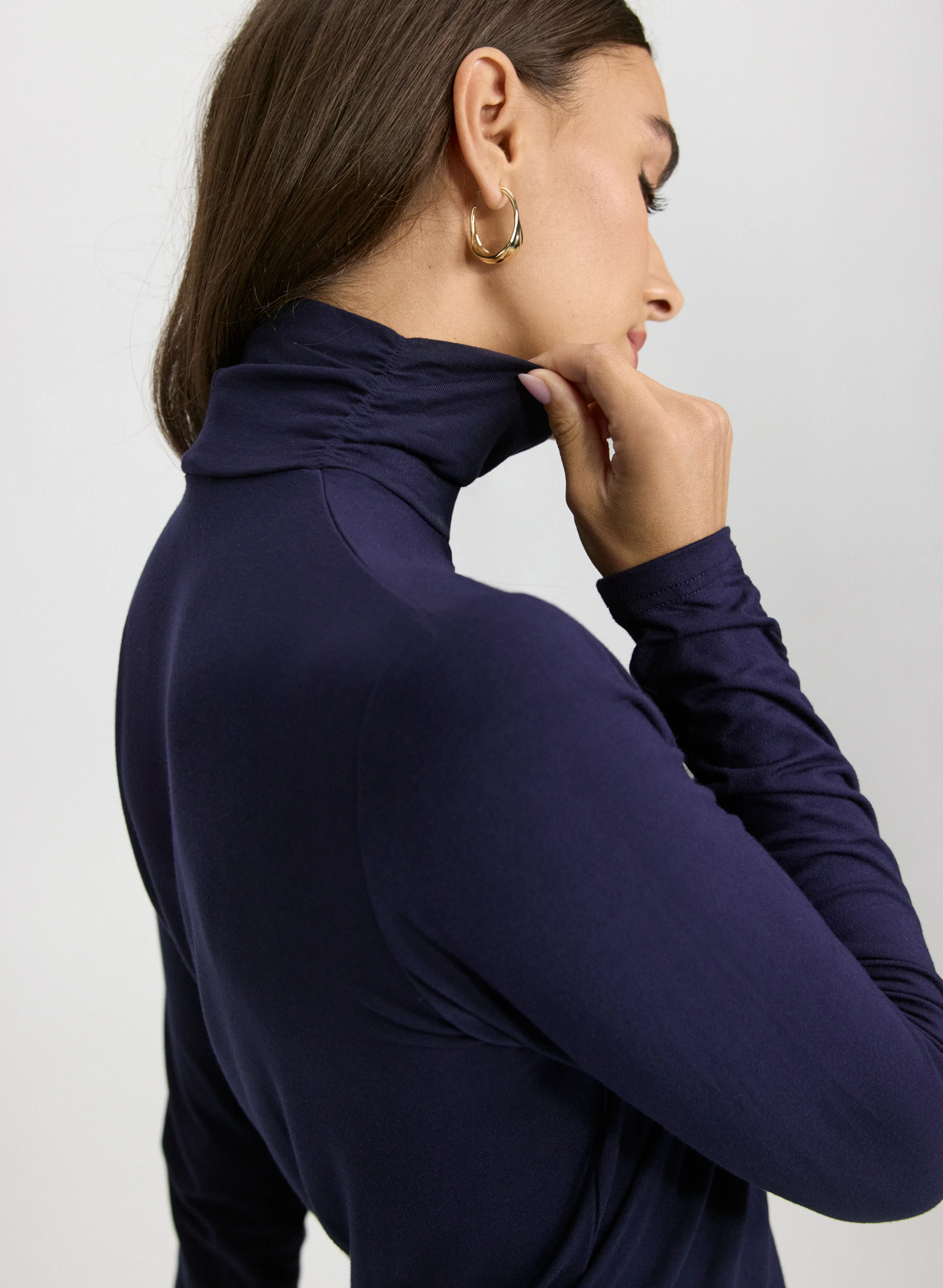 Ruched Turtleneck Top - Image 5