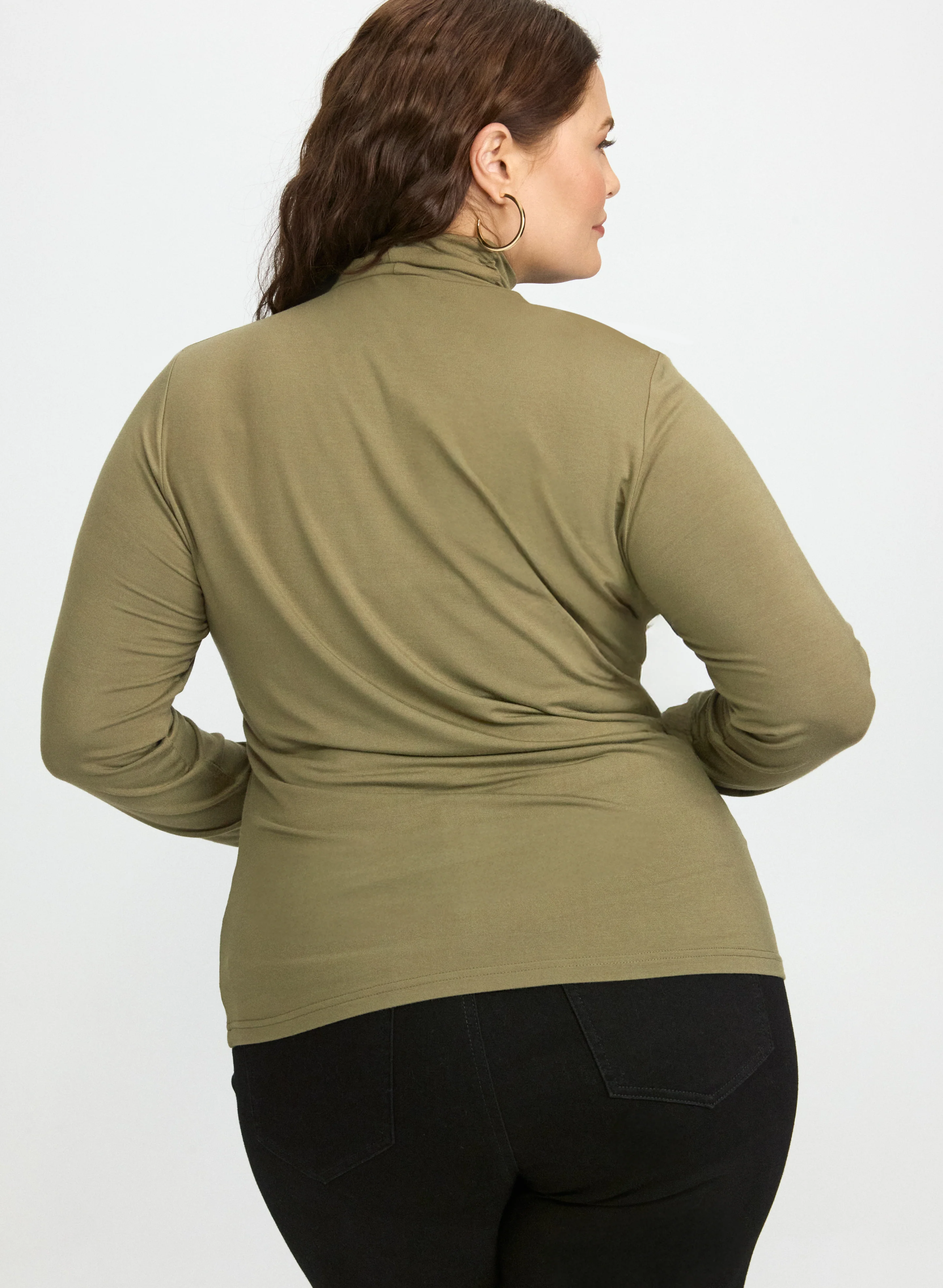 Ruched Turtleneck Top - Image 11