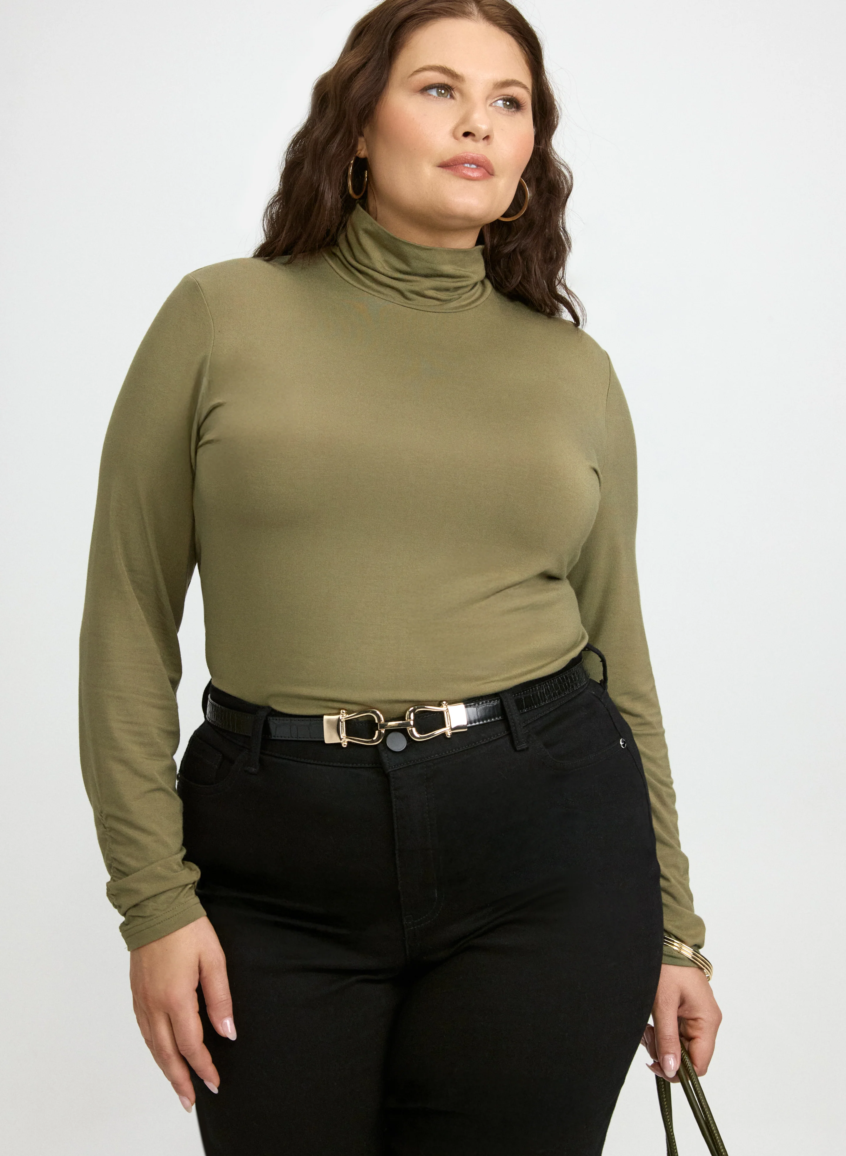 Ruched Turtleneck Top - Image 8