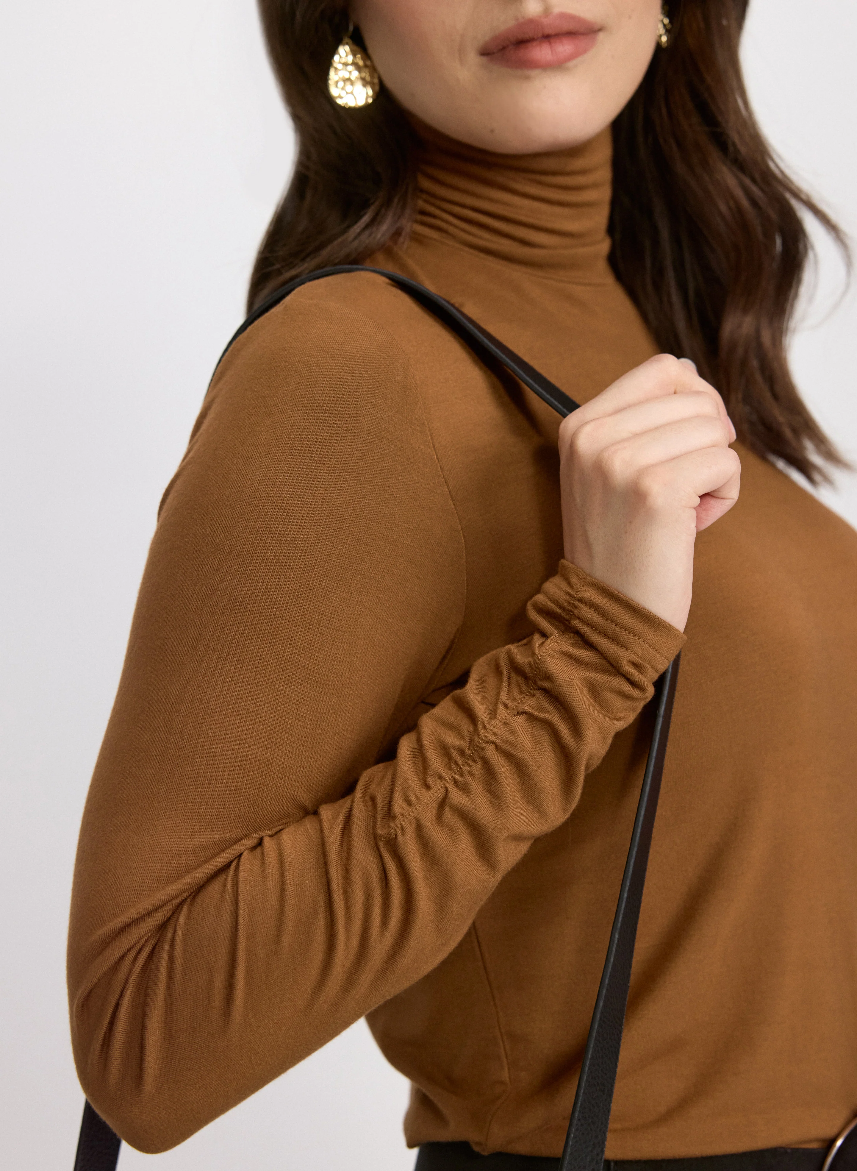 Ruched Turtleneck Top - Image 5