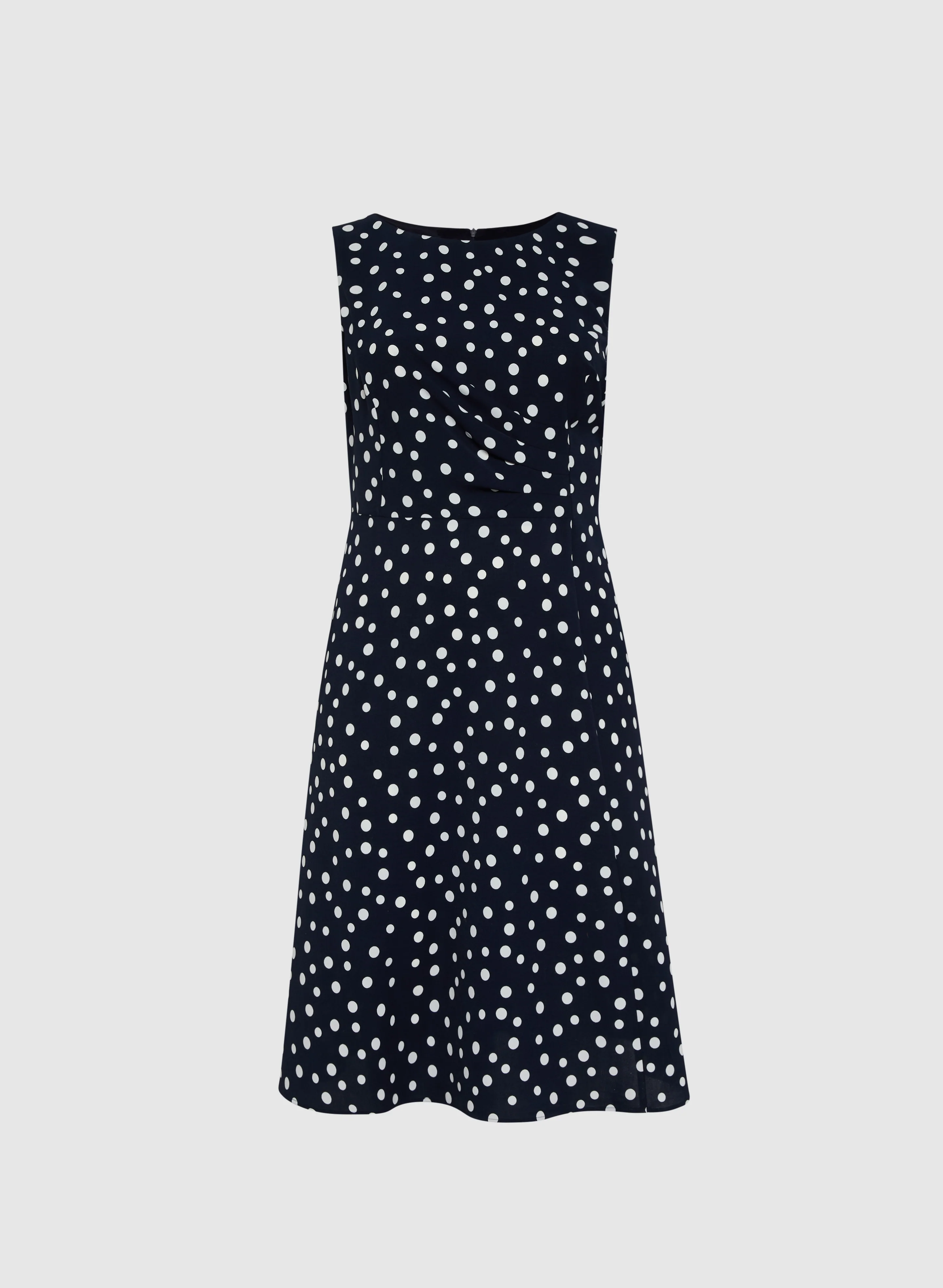Ruched Waist Polka Dot Dress - Image 6