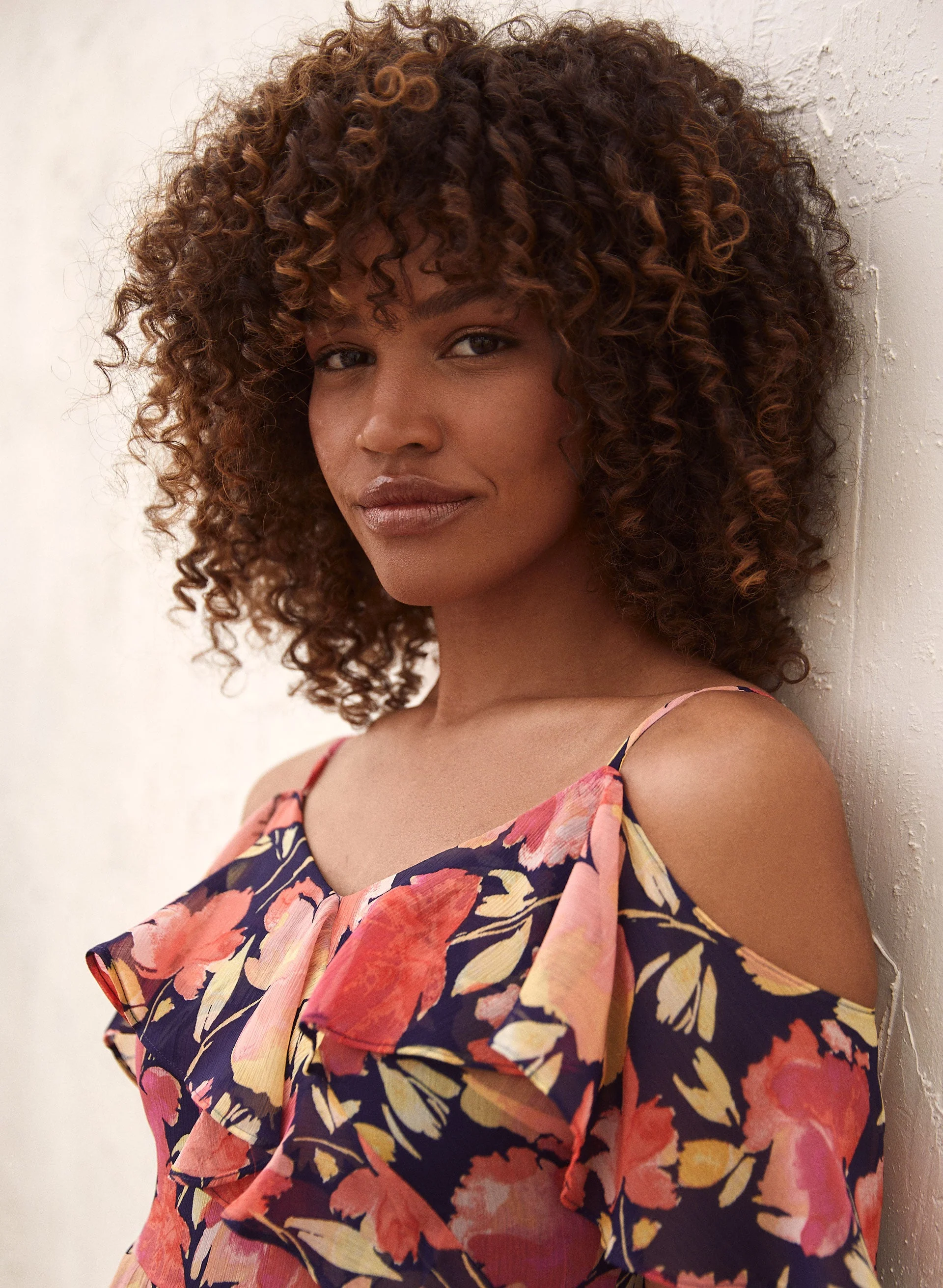 Ruffle Detail Floral Print Dress - Image 2