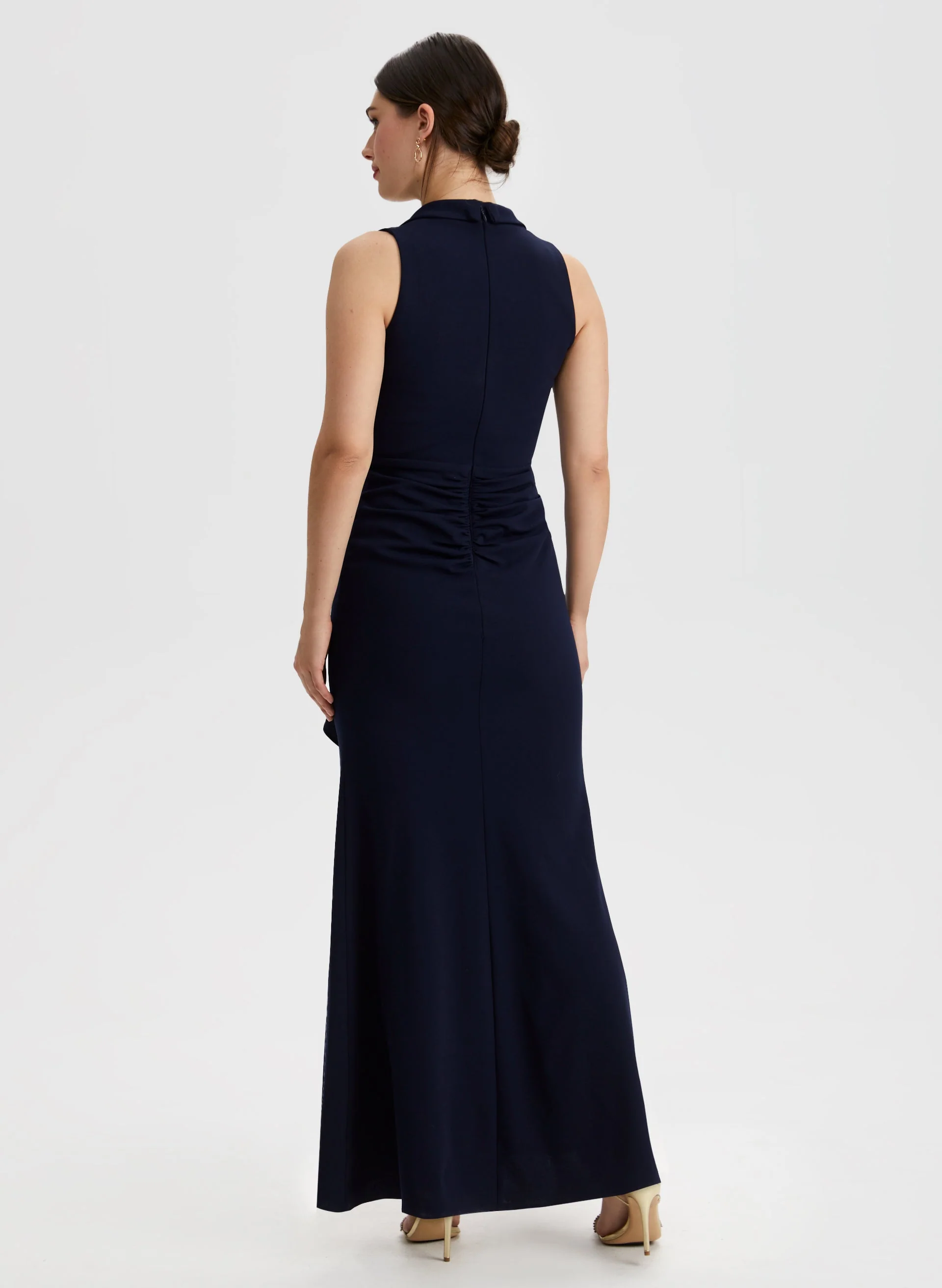 Ruffle Detail Tuxedo Dress - Image 2