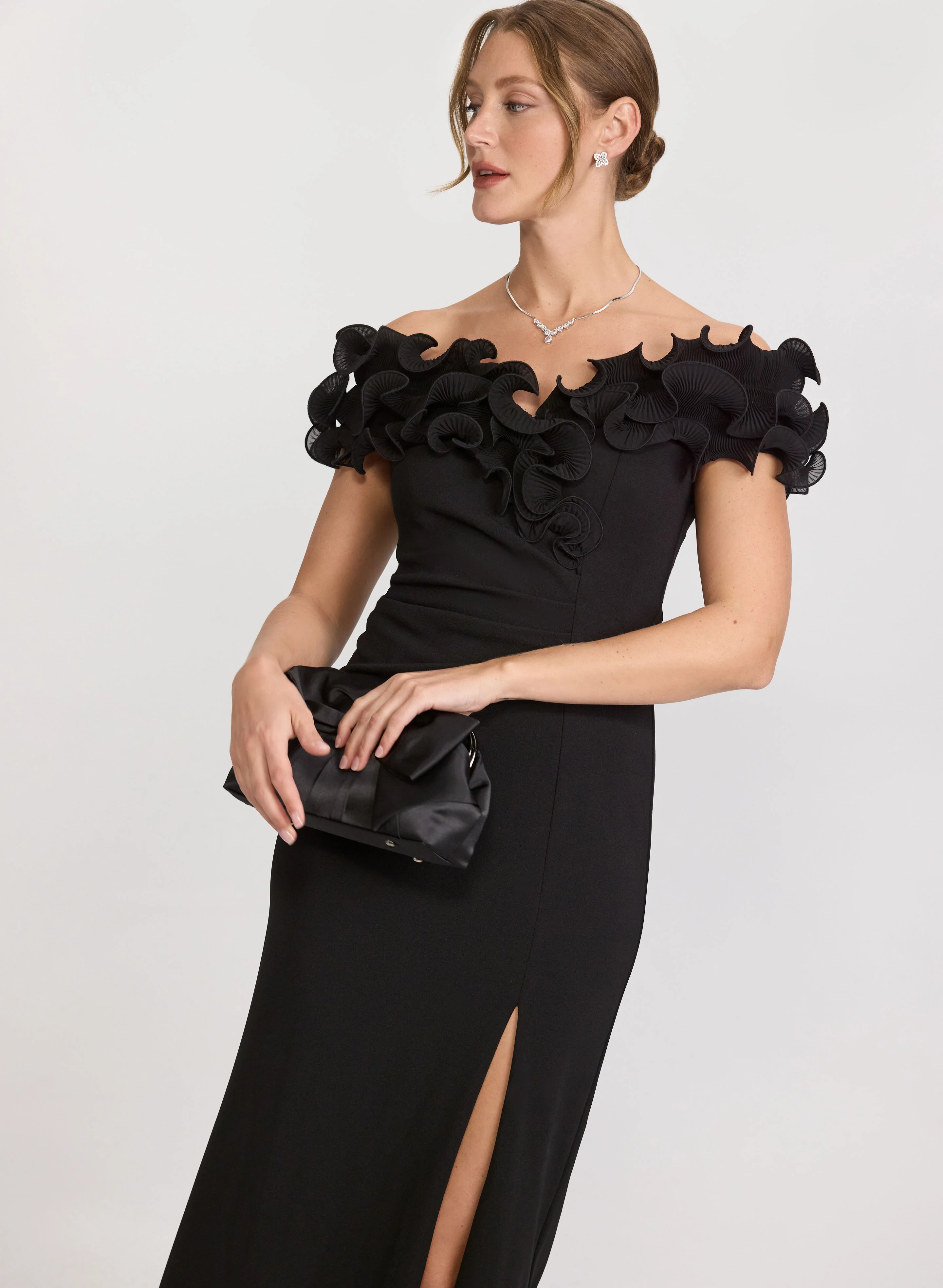 Ruffle Off-The-Shoulder Dress - Image 4