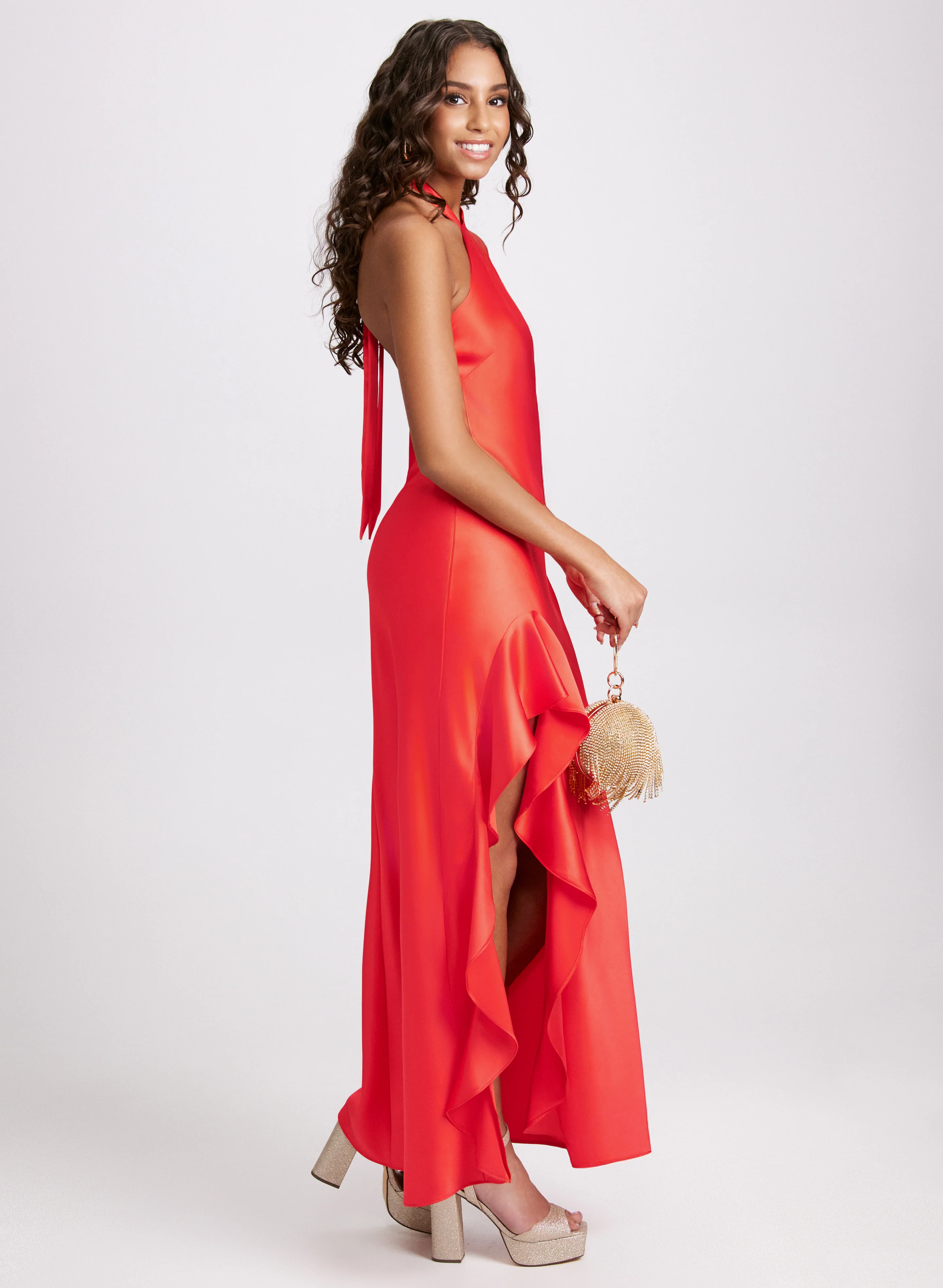 Ruffle Slit Dress - Image 6
