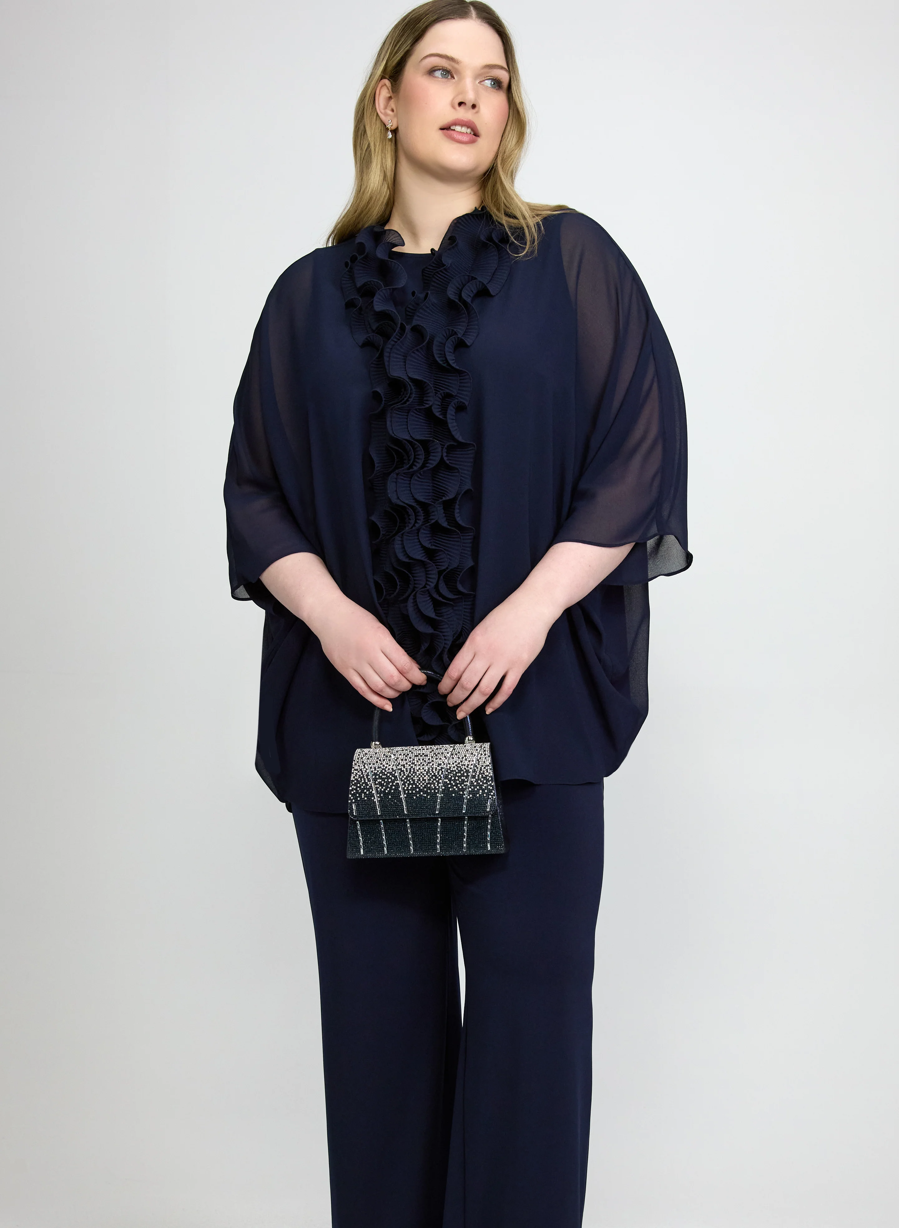 Ruffled Jacket, Top & Pants Set - Image 7