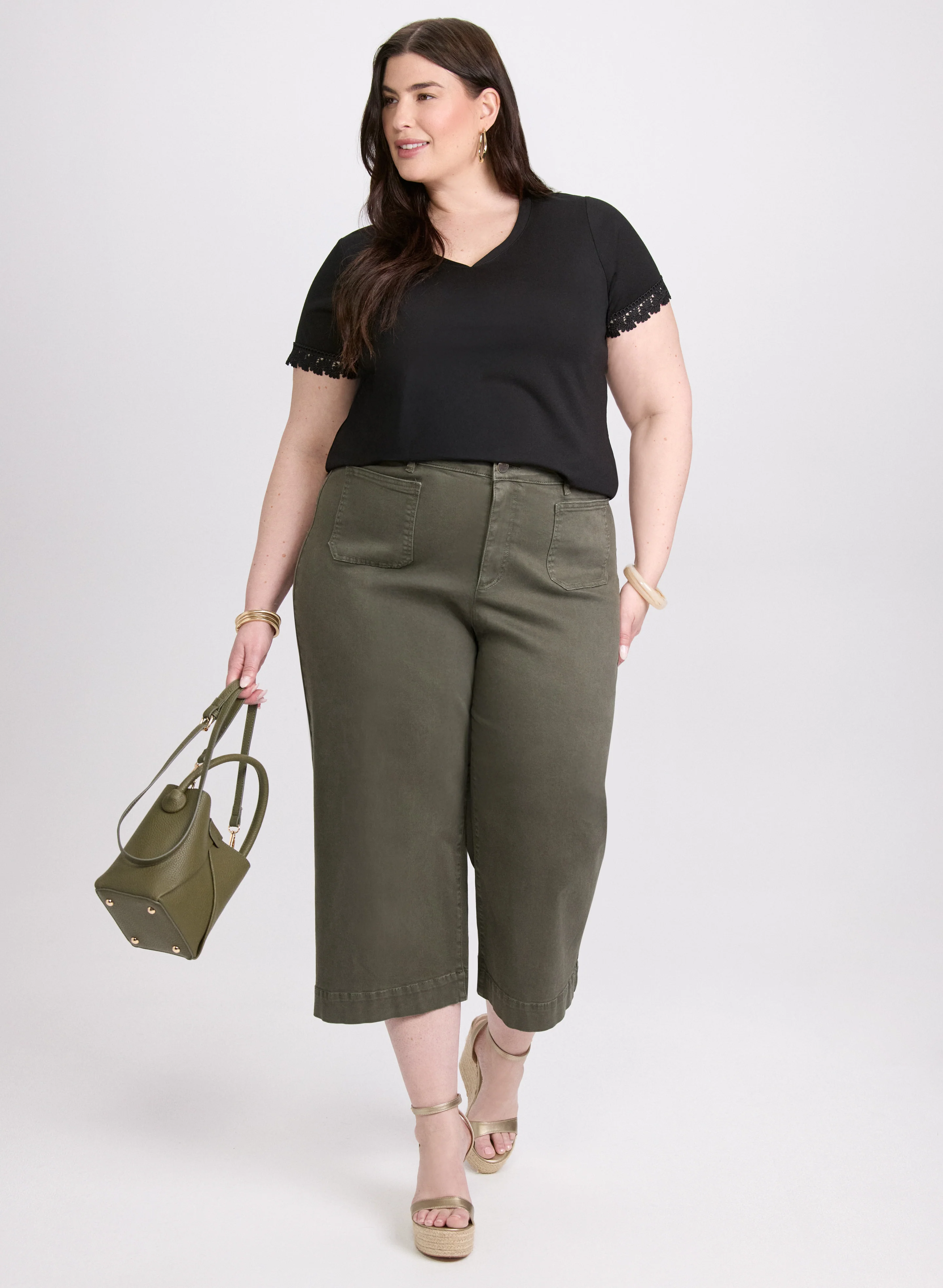 Lace Trim T-Shirt - Image 2
