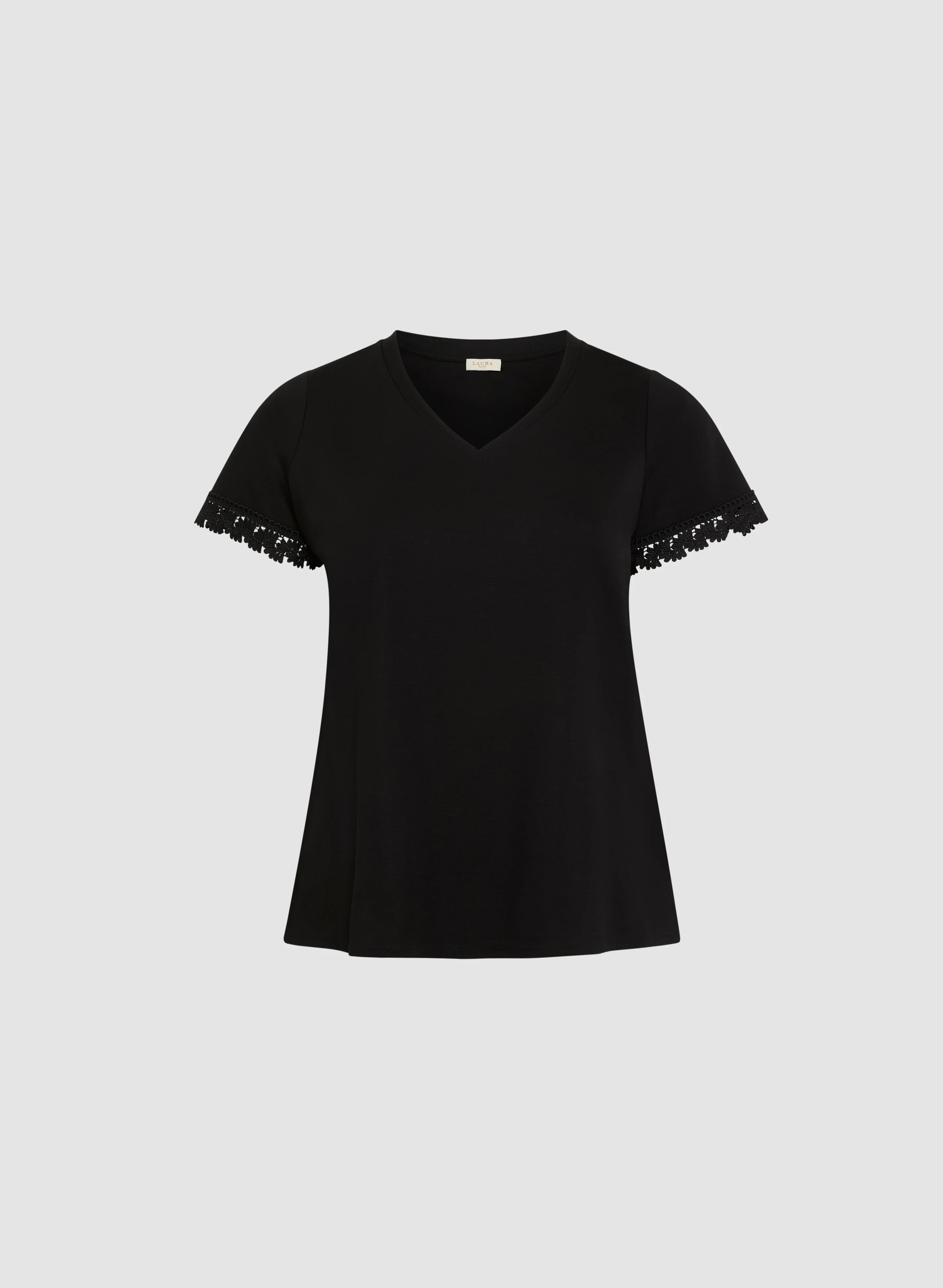 Lace Trim T-Shirt - Image 5