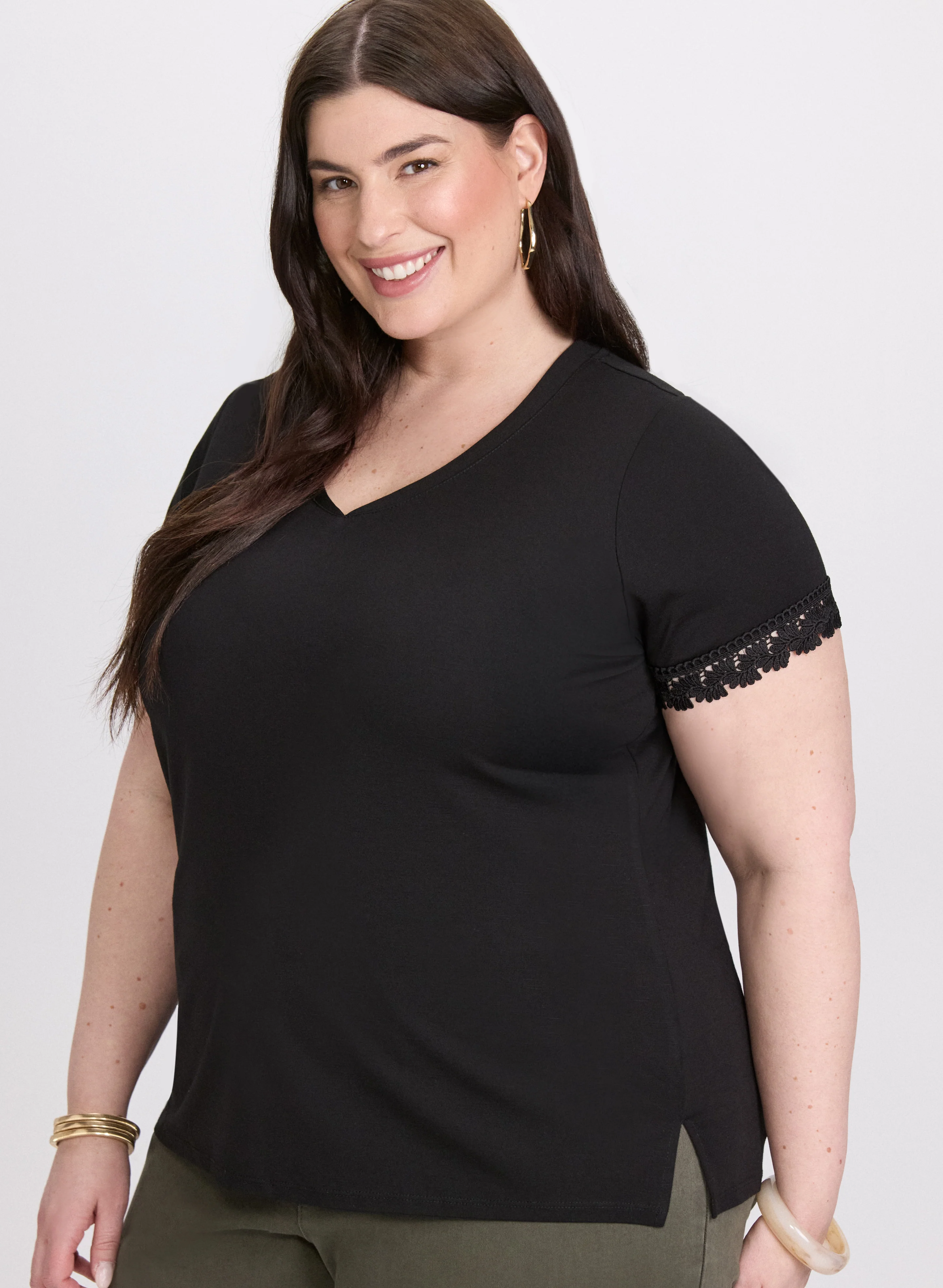 Lace Trim T-Shirt - Image 7