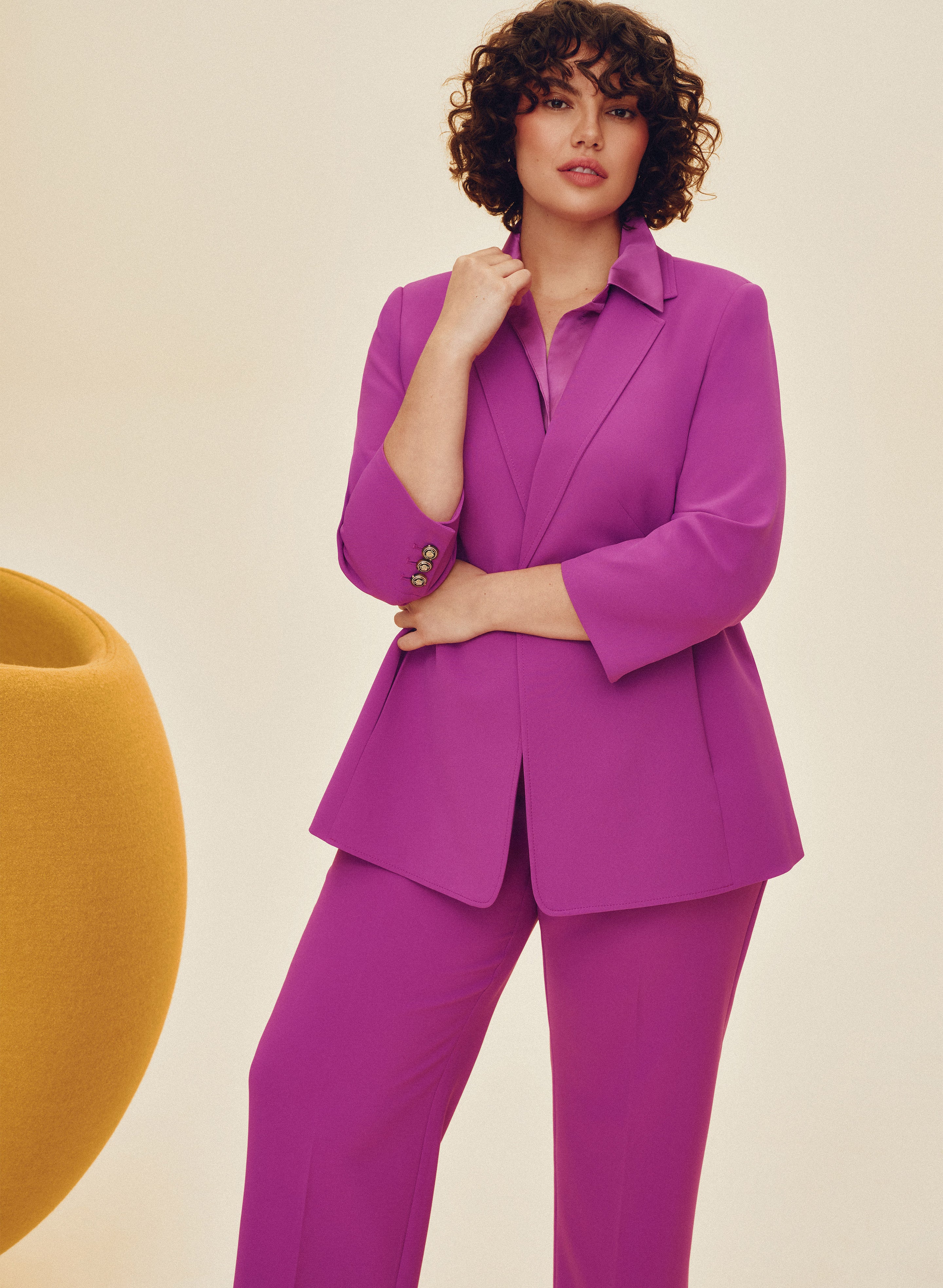 Satin Button-Down Blouse - Image 3