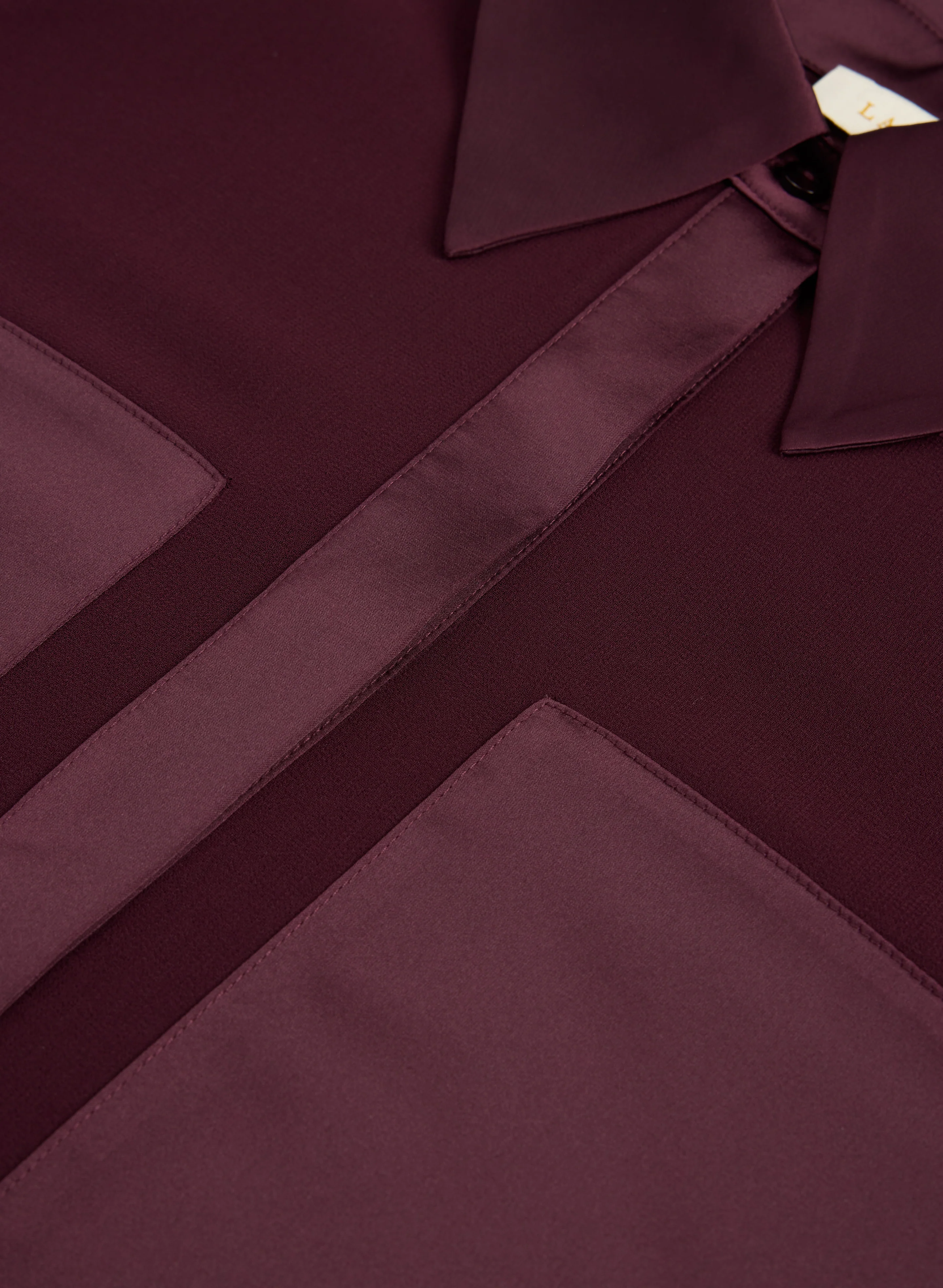 Satin & Chiffon Blouse - Image 8