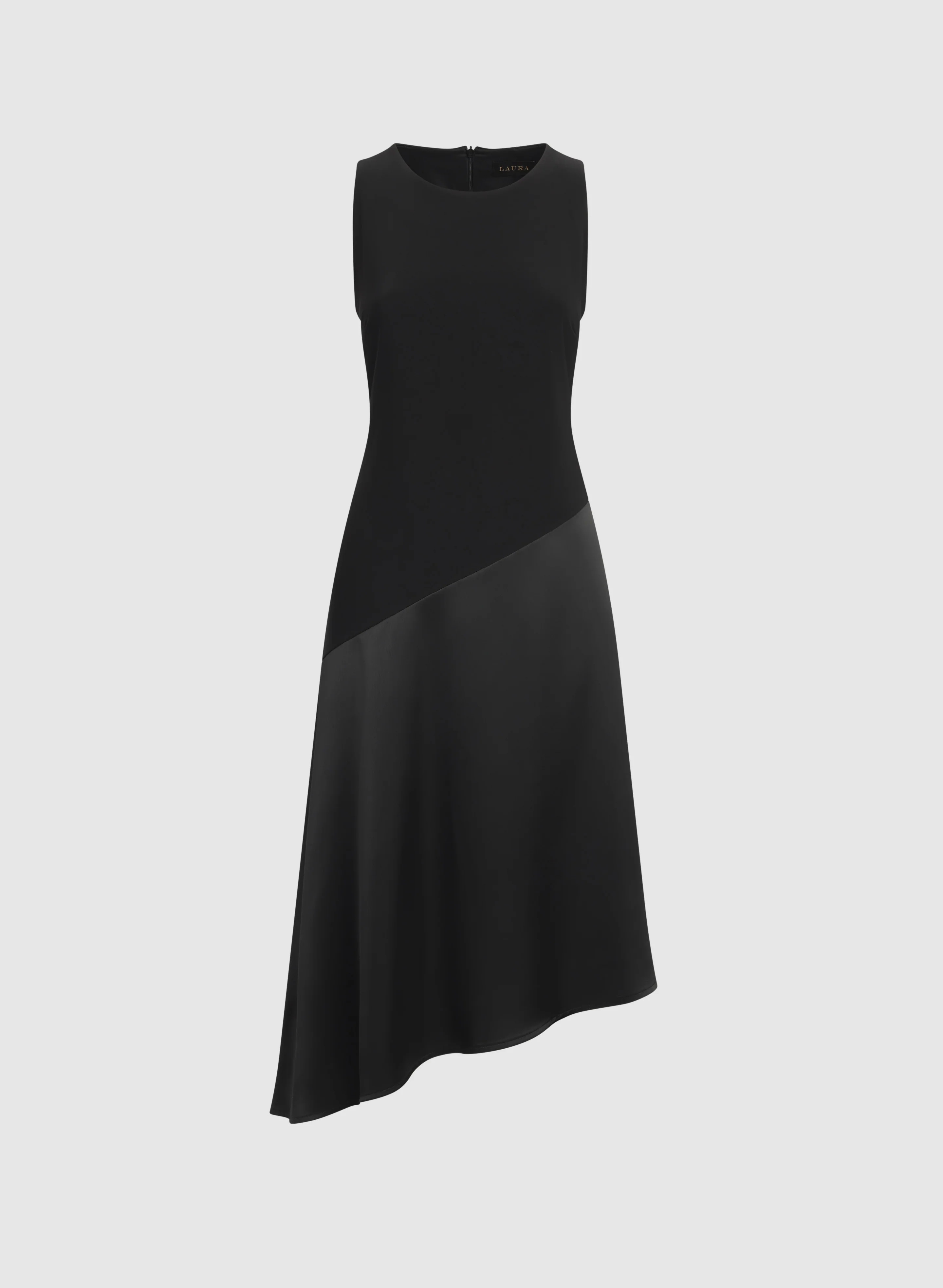 Satin Detail A-Line Dress - Image 6