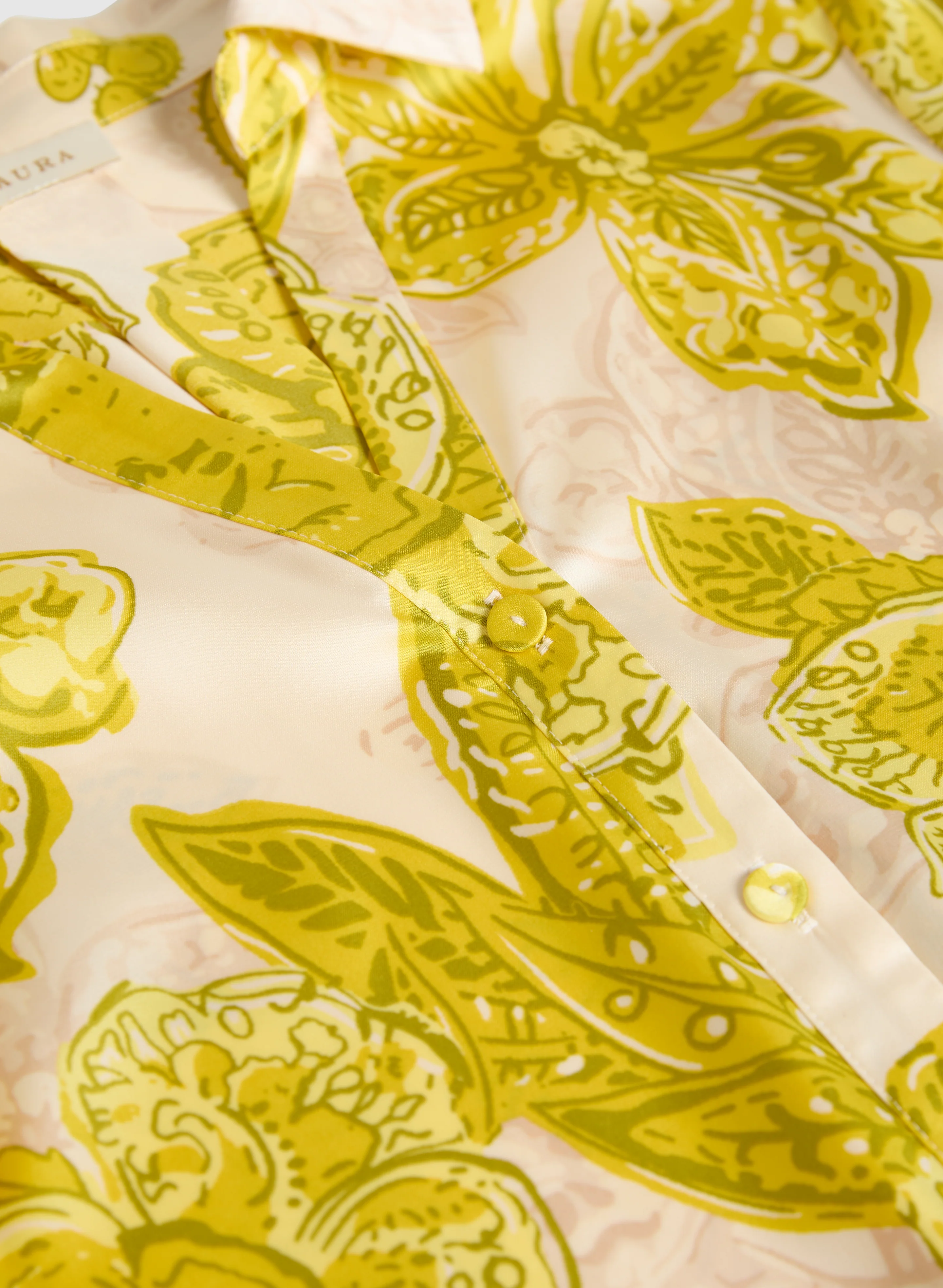Satin Floral Blouse - Image 6