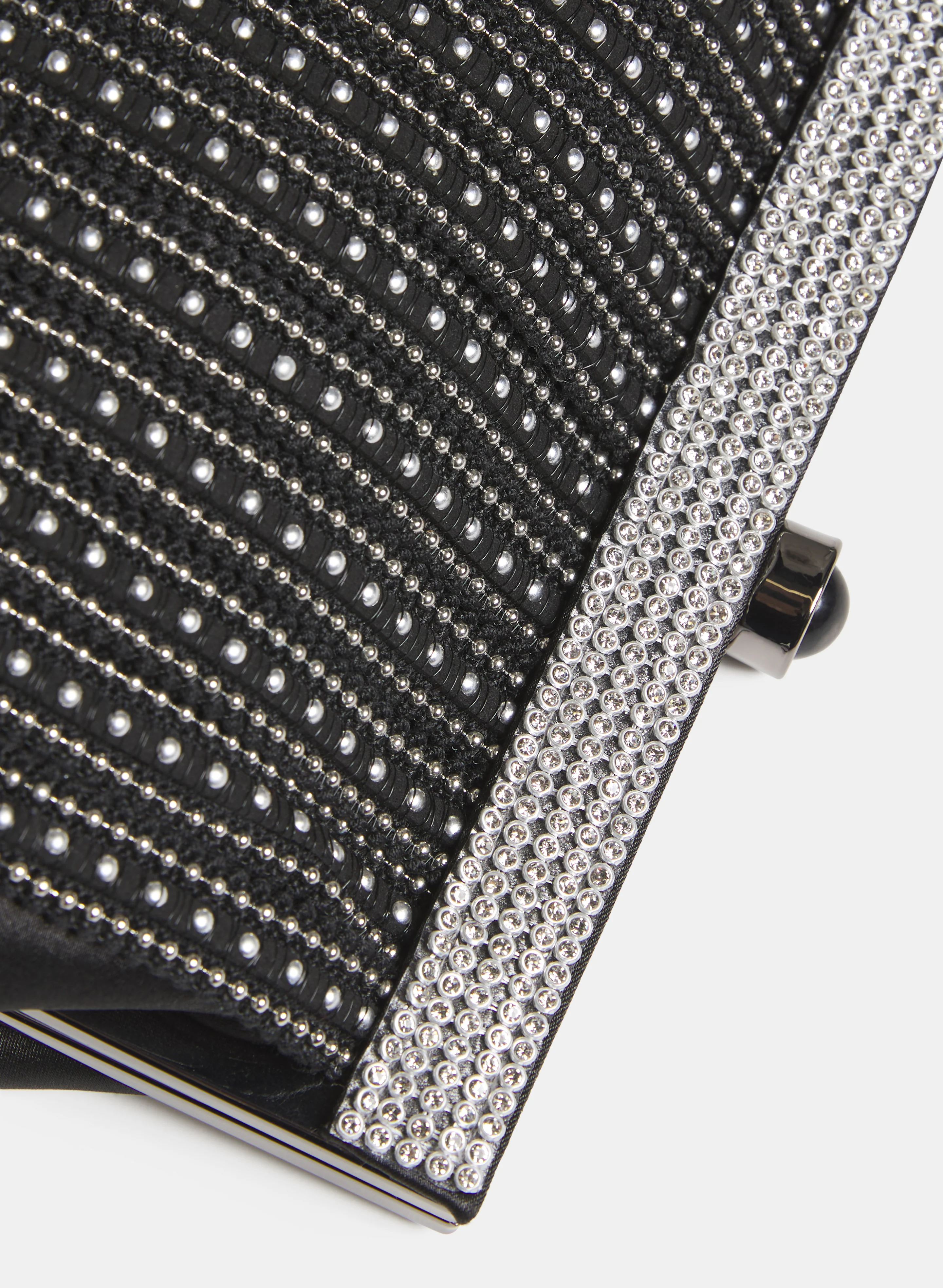 Satin Rhinestone Clutch - Image 2