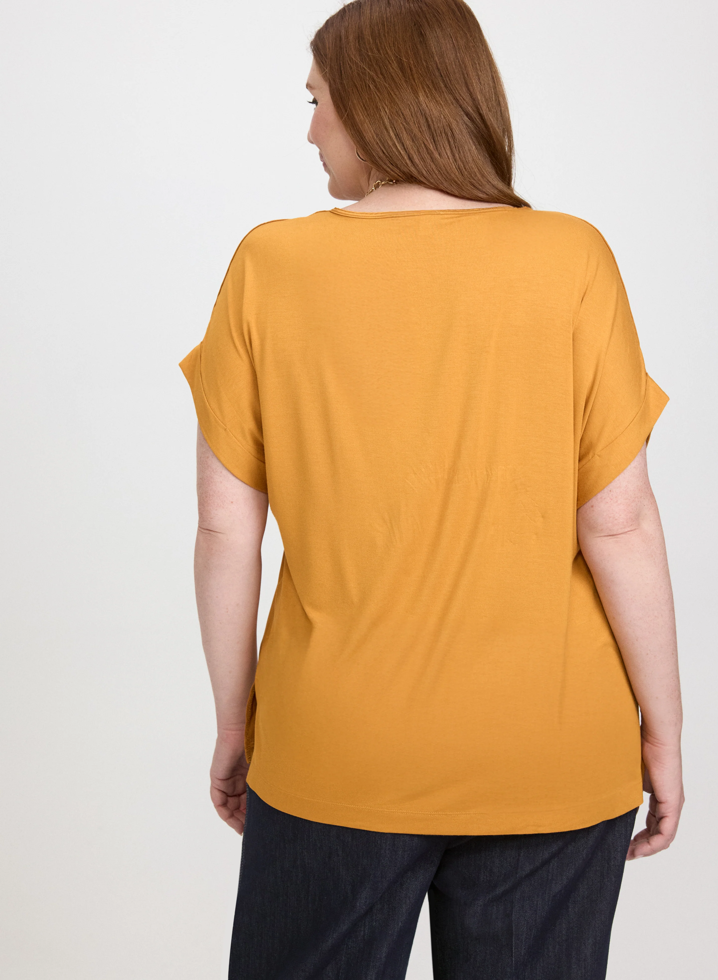Satin Scoop Neck Top - Image 4