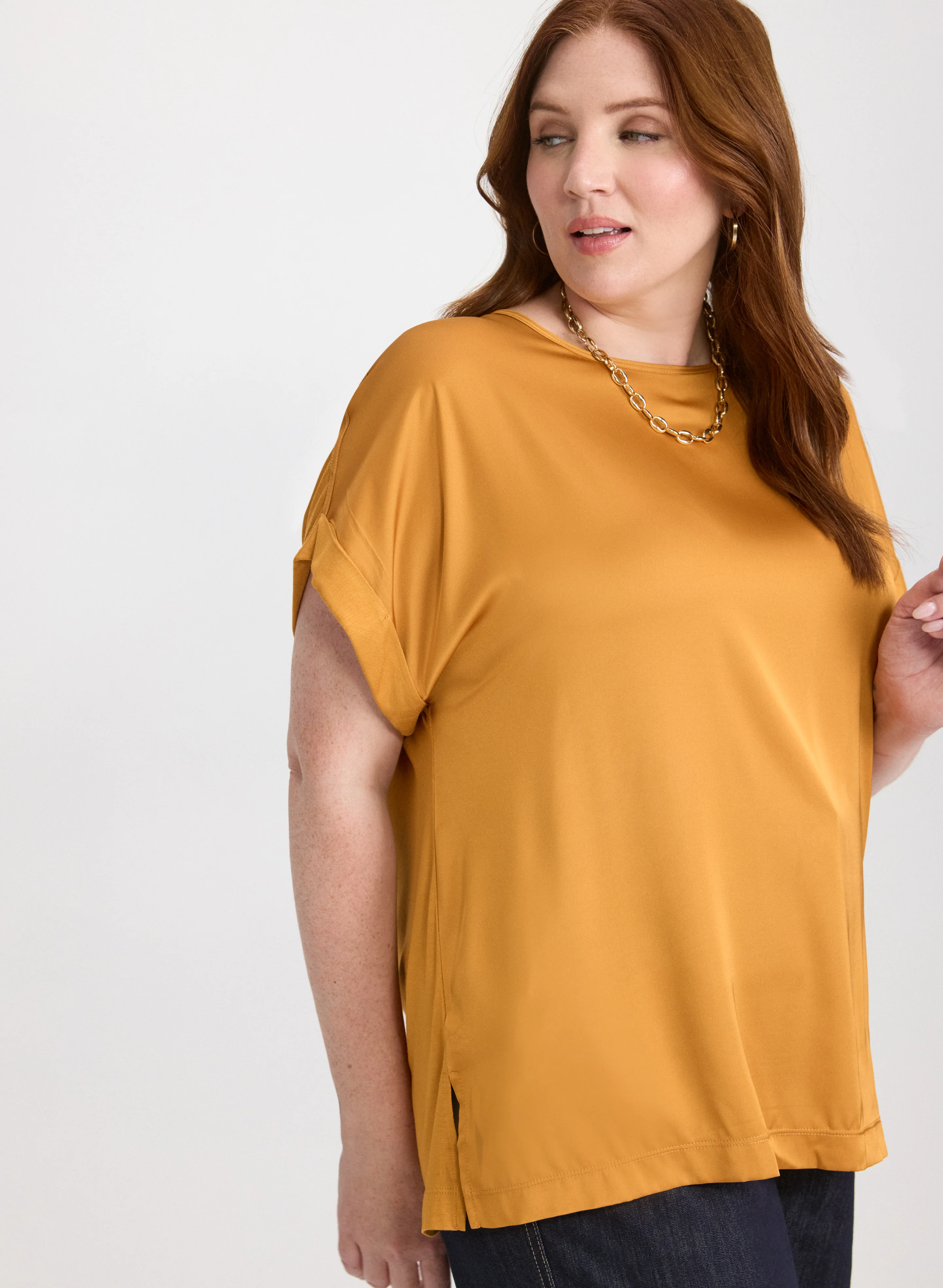 Satin Scoop Neck Top - Image 5