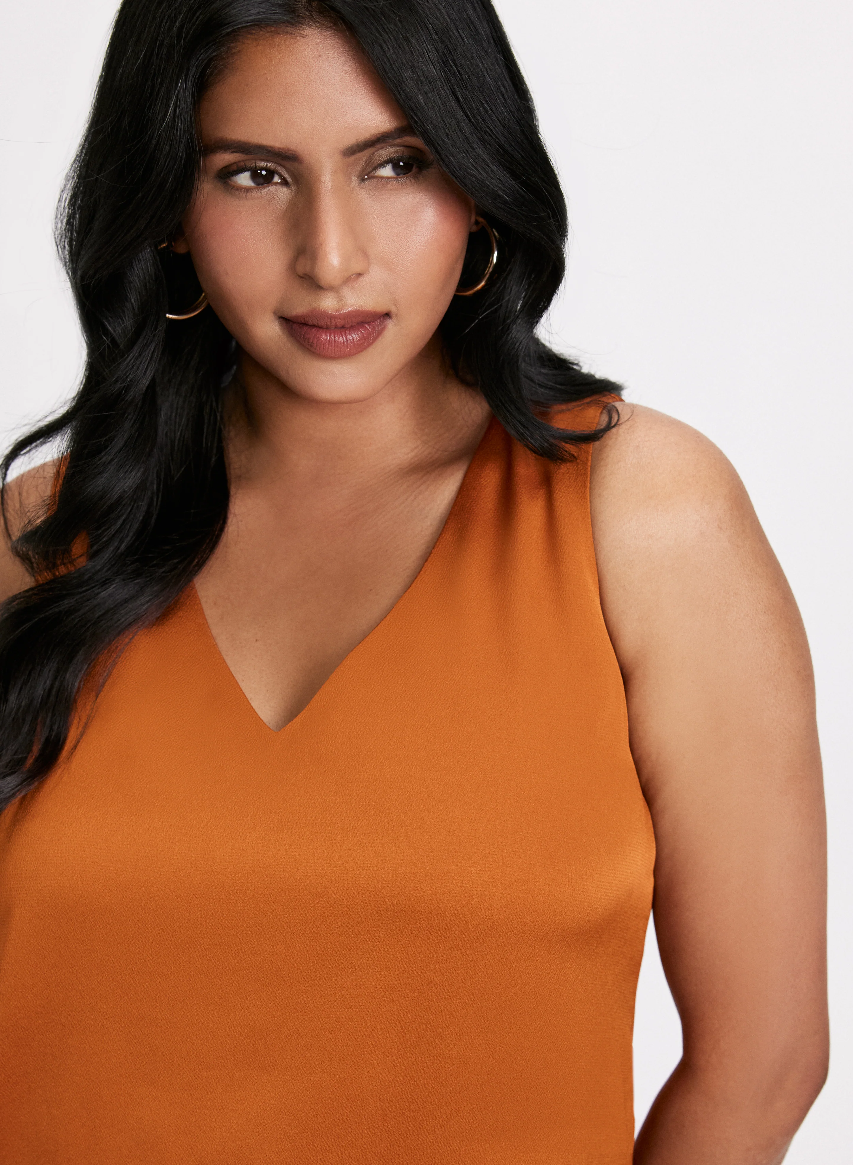 Satin Sleeveless Blouse - Image 5