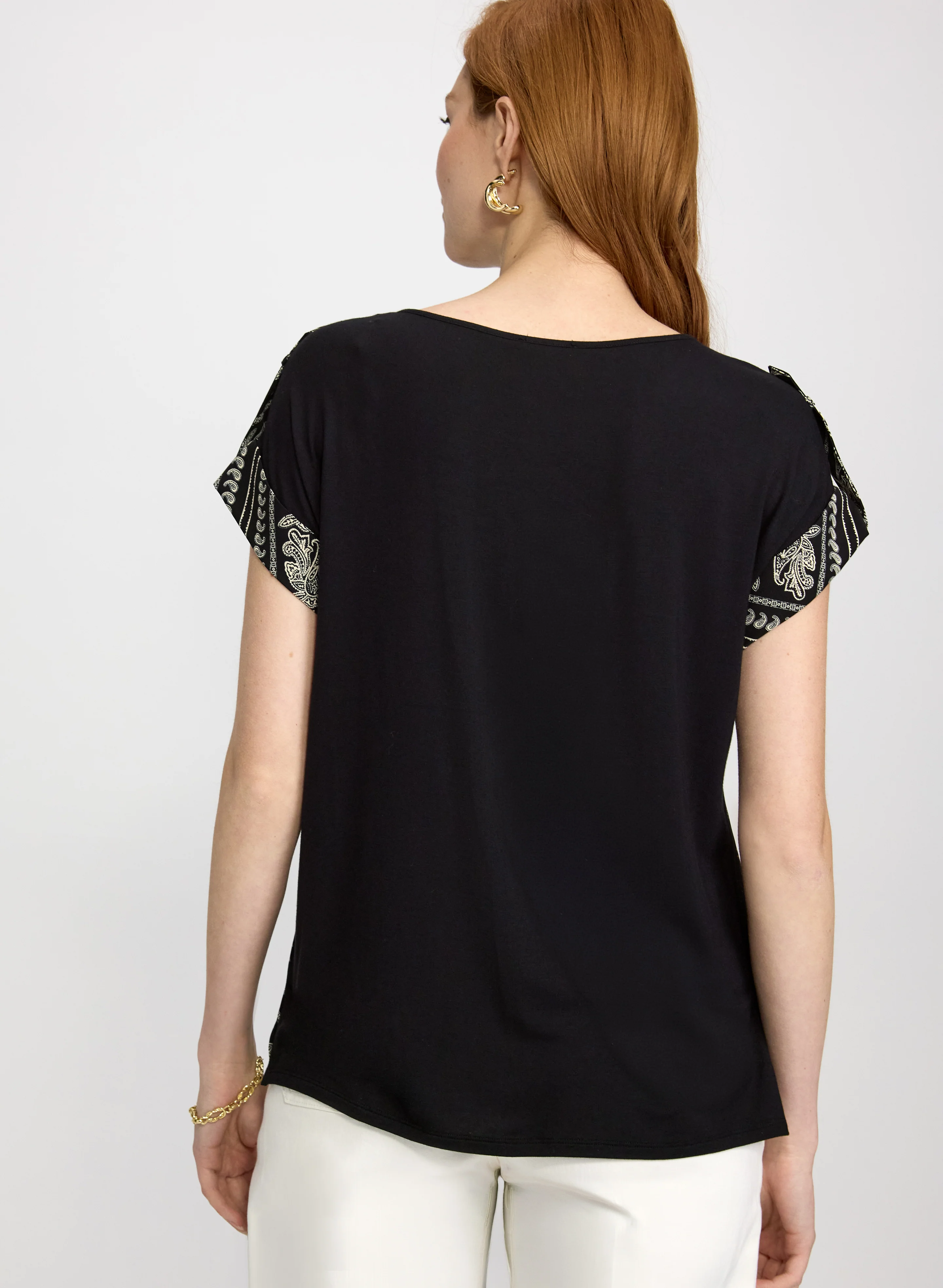 Scarf Print Top - Image 4