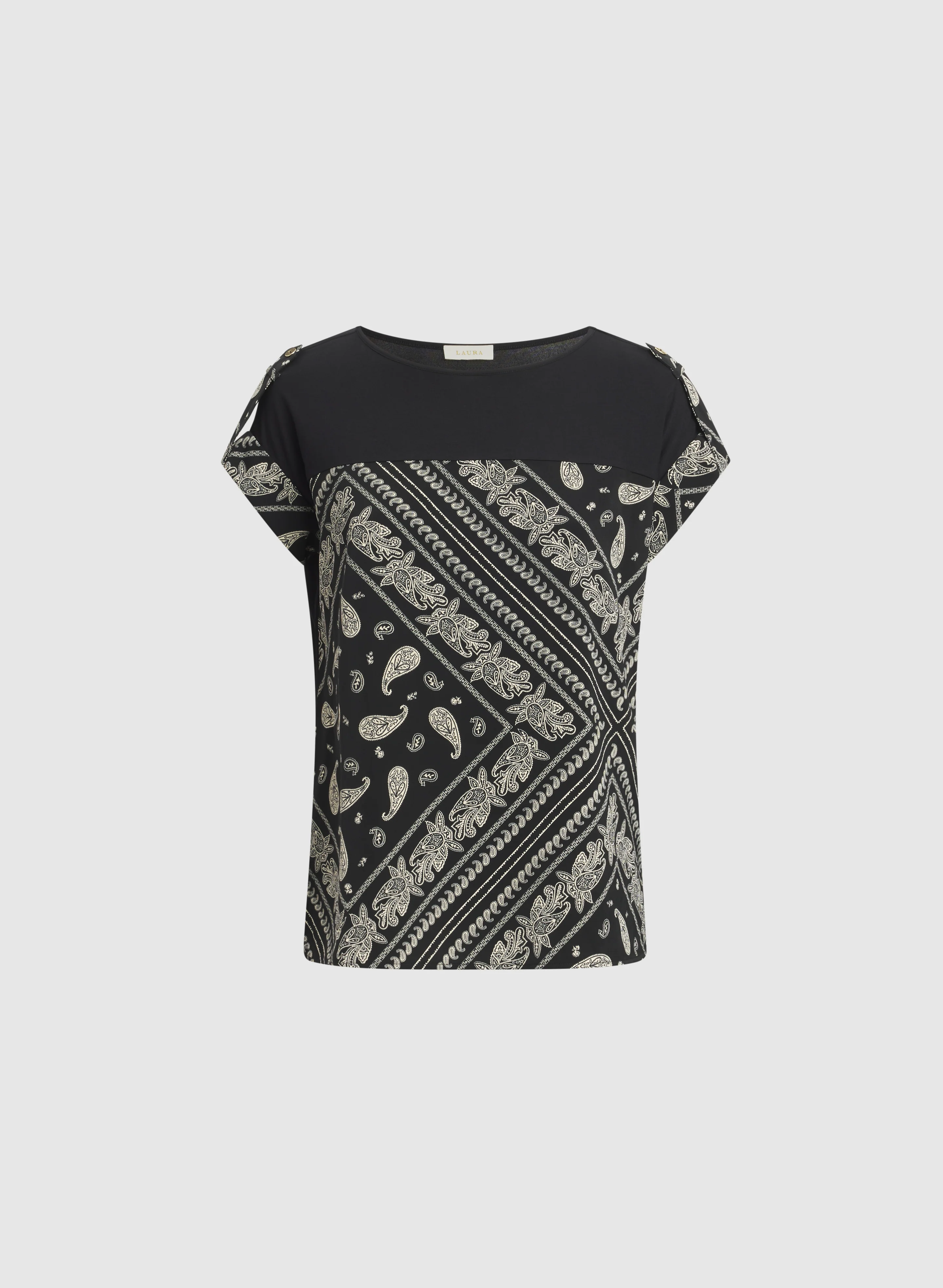 Scarf Print Top - Image 6