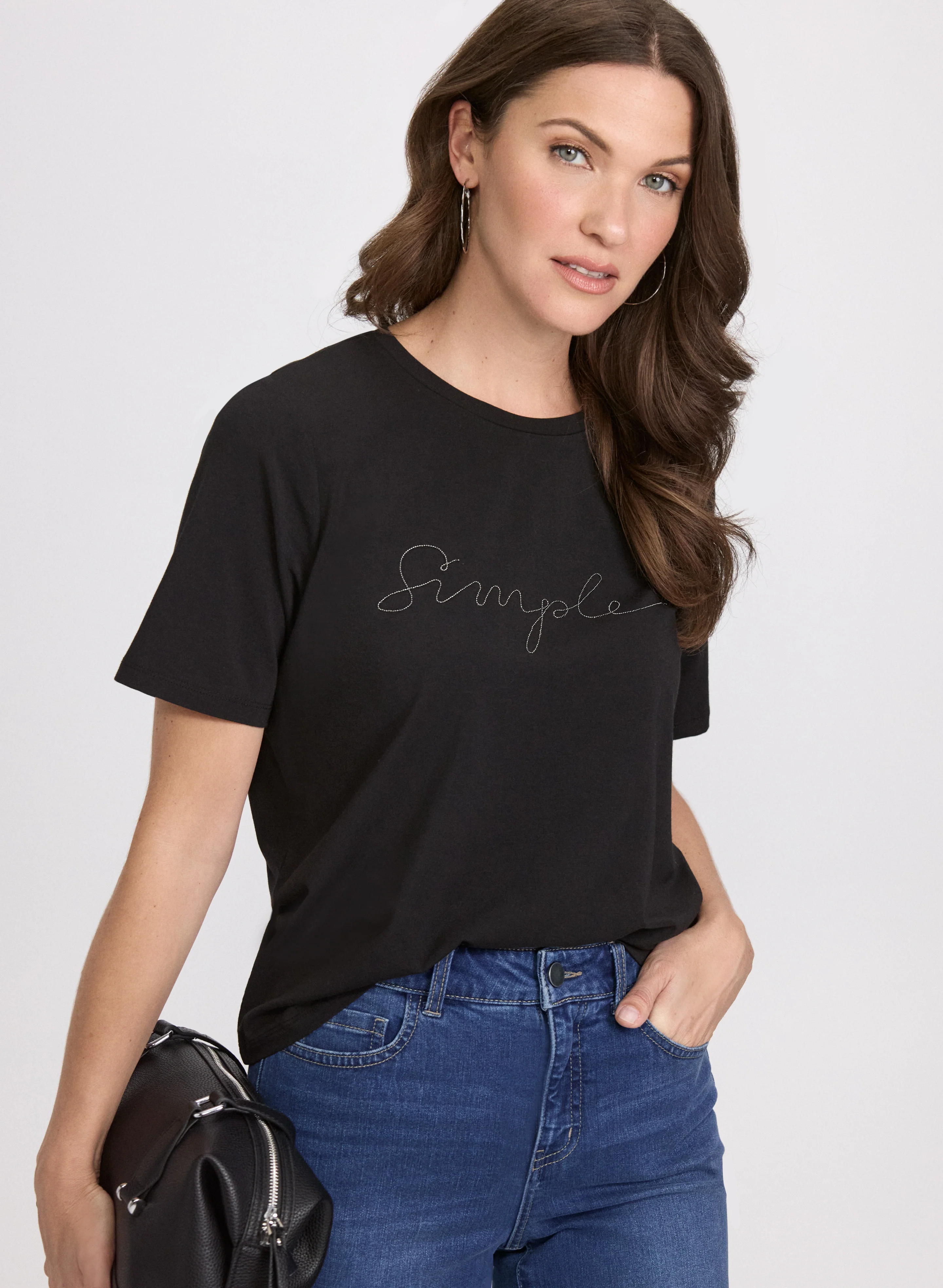 Script Print T-Shirt