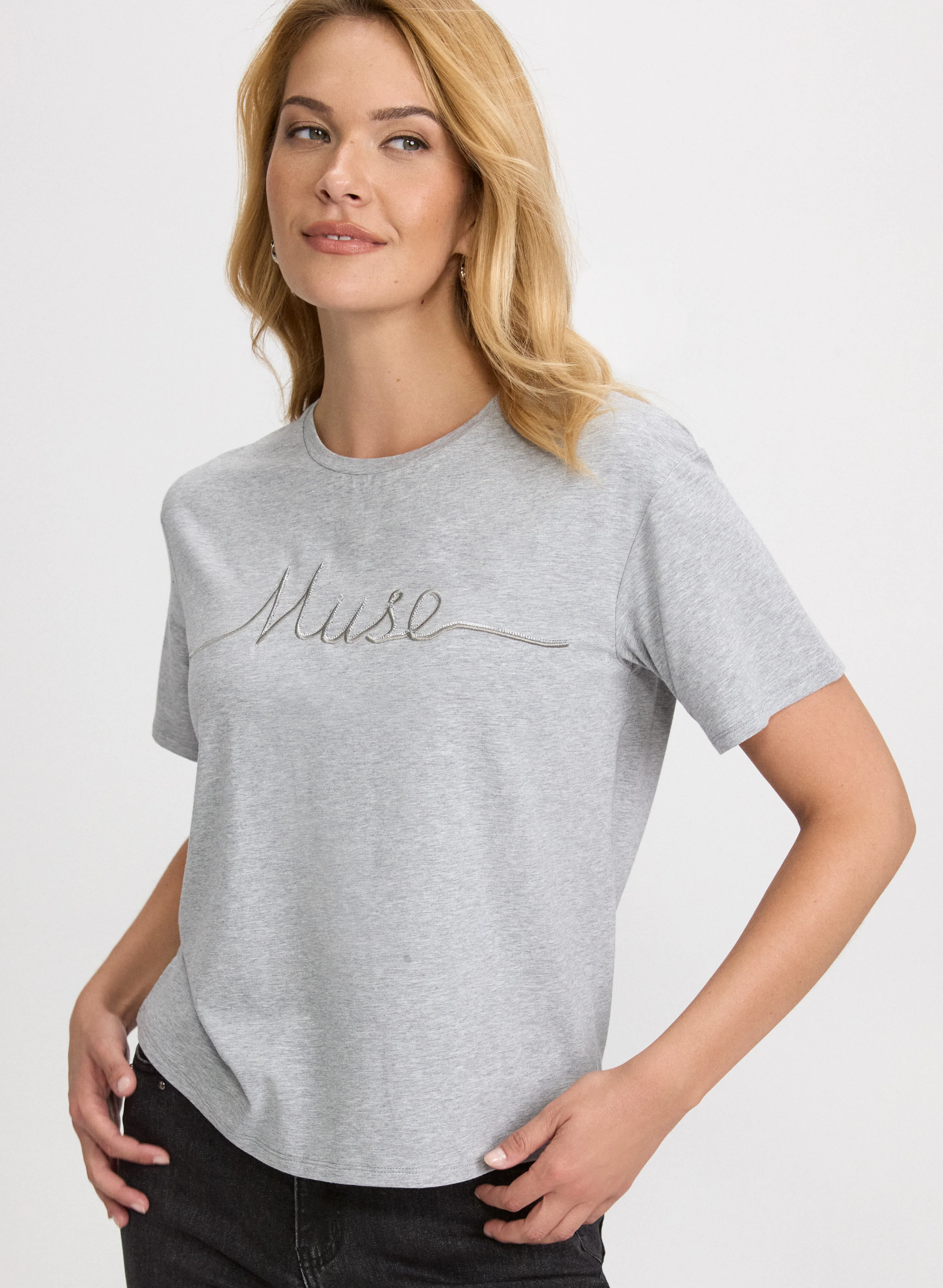 Script Print T-Shirt - Image 2