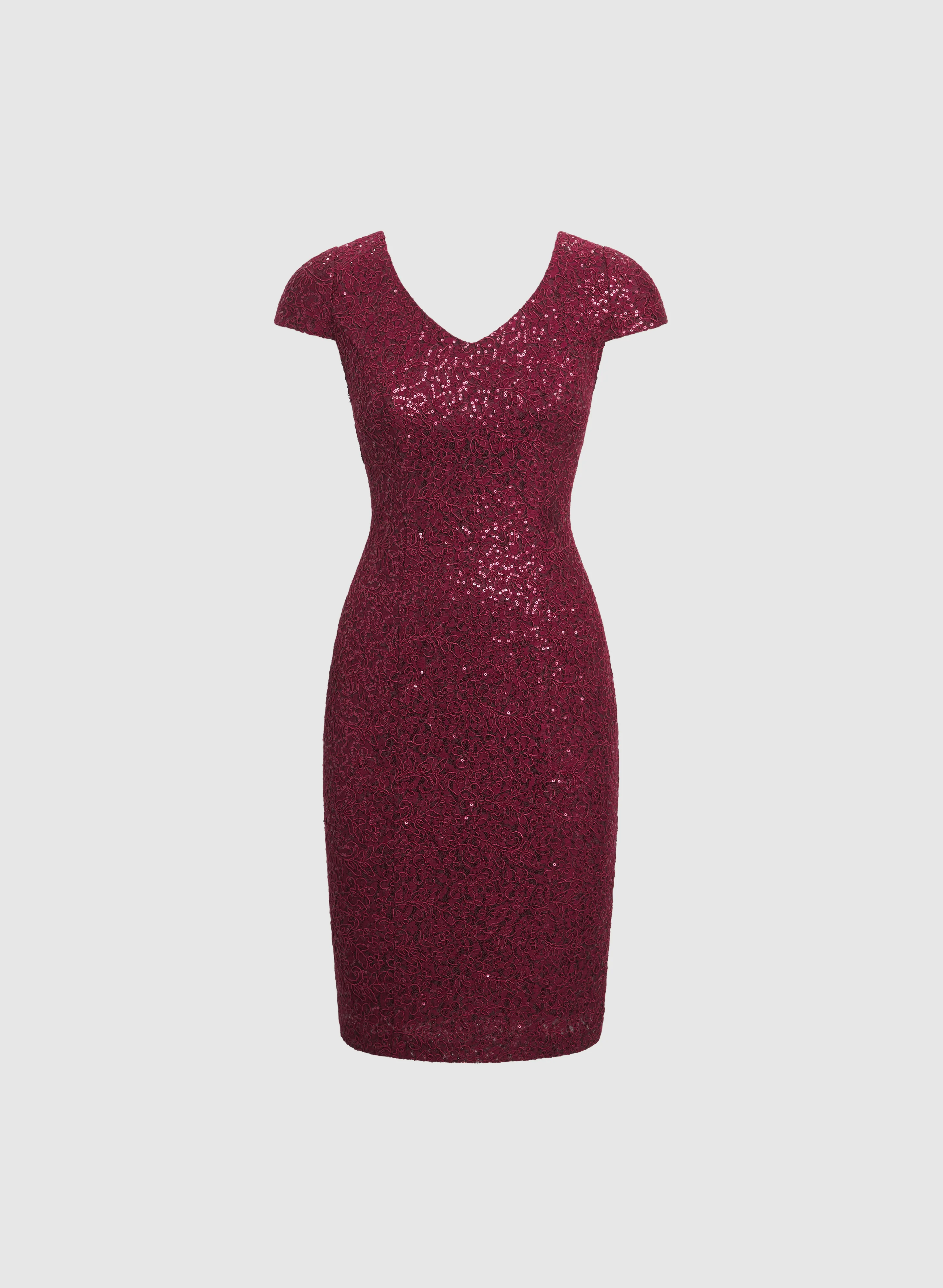 Sequin Fitted Dress - Image 5