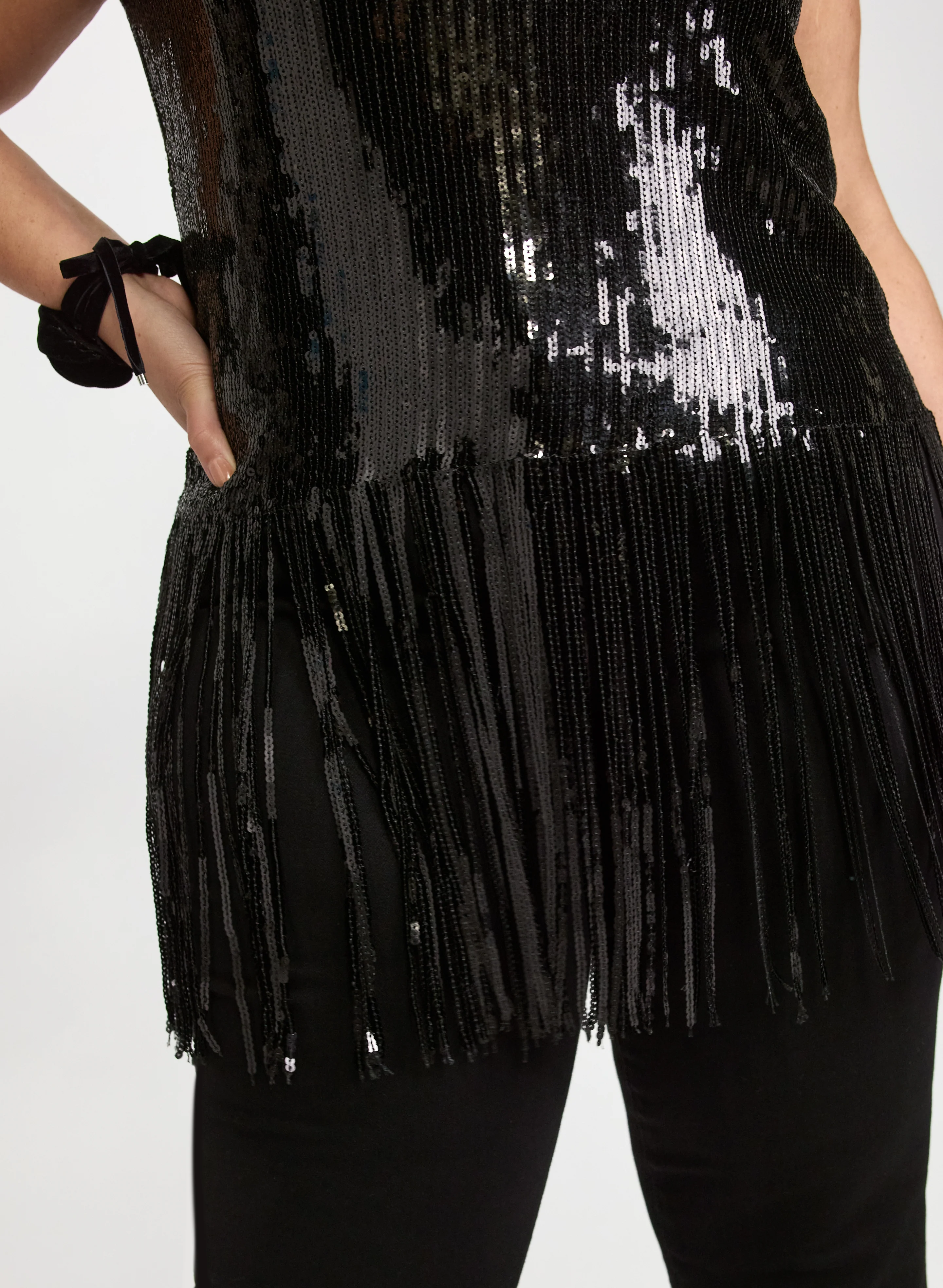 Sequin Fringe Top - Image 6