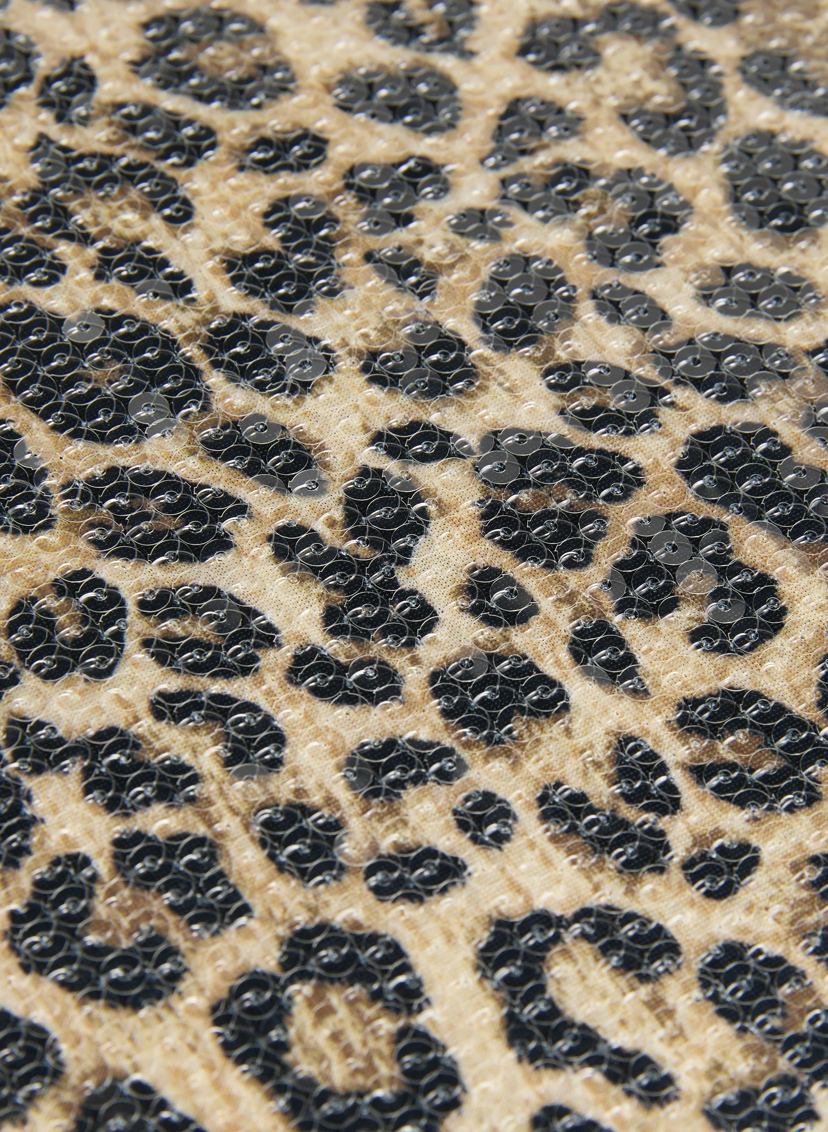 Sequin Leopard Print Top - Image 6