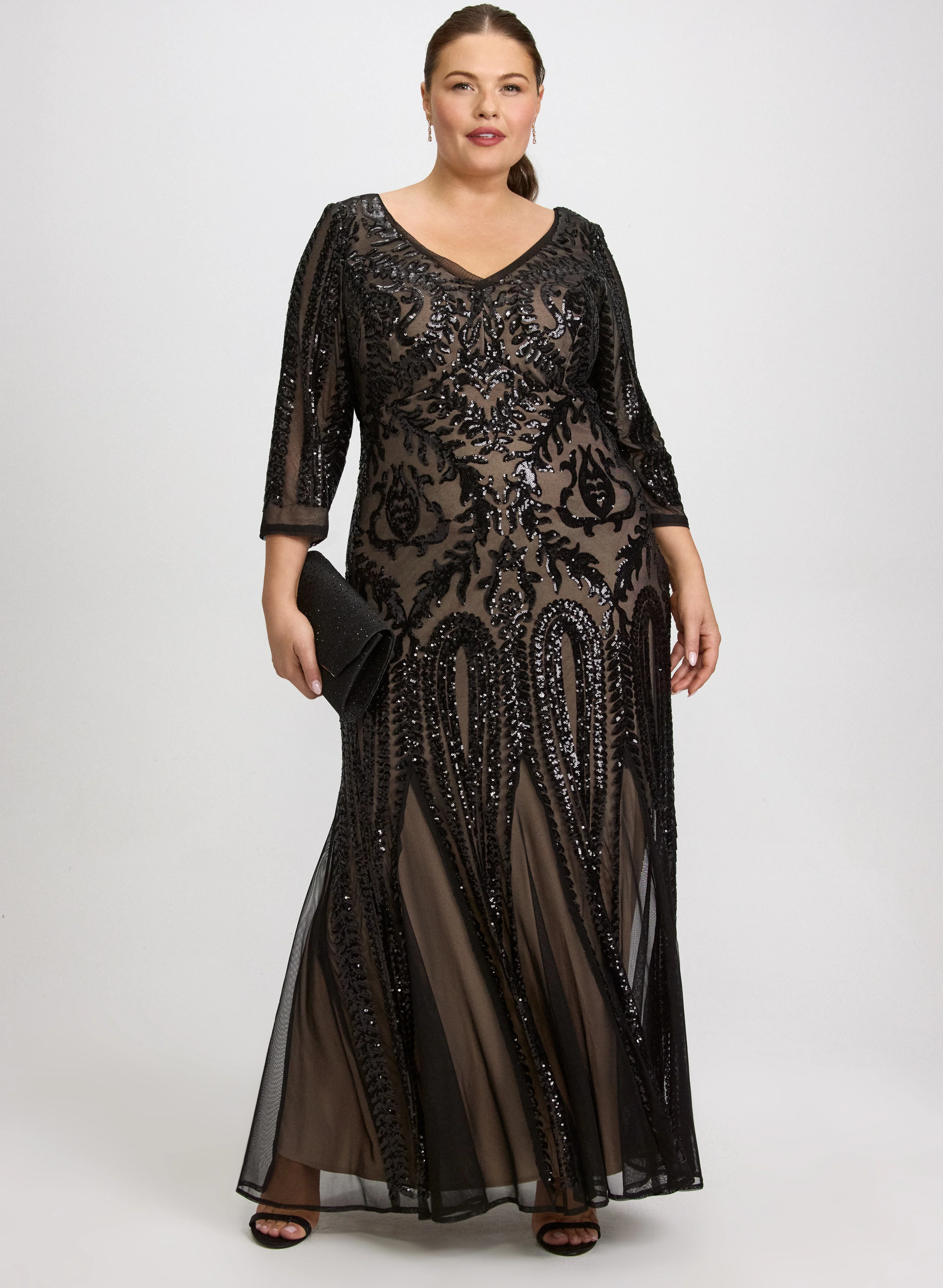 Sequin Mesh Dress