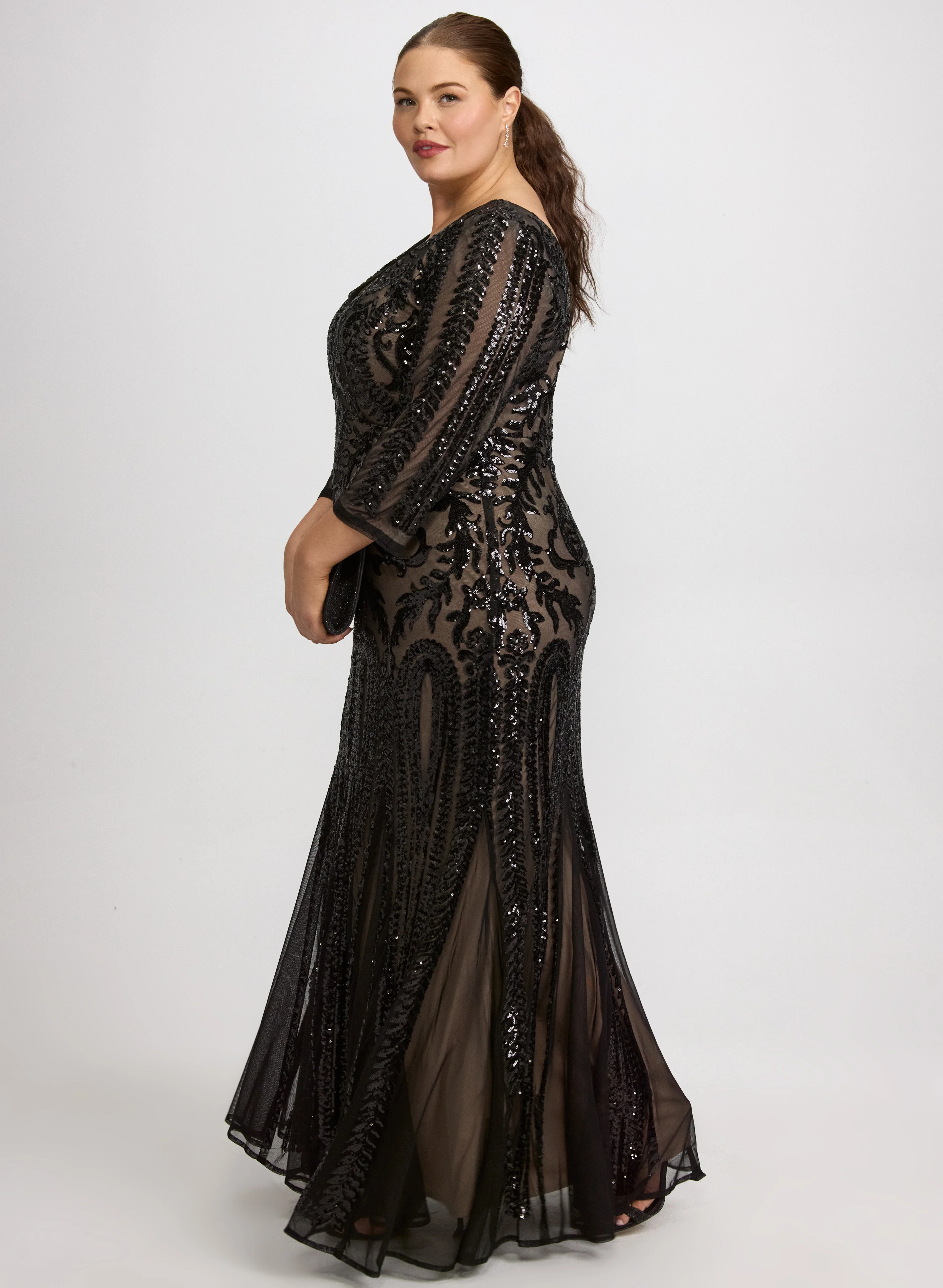 Sequin Mesh Dress - Image 3