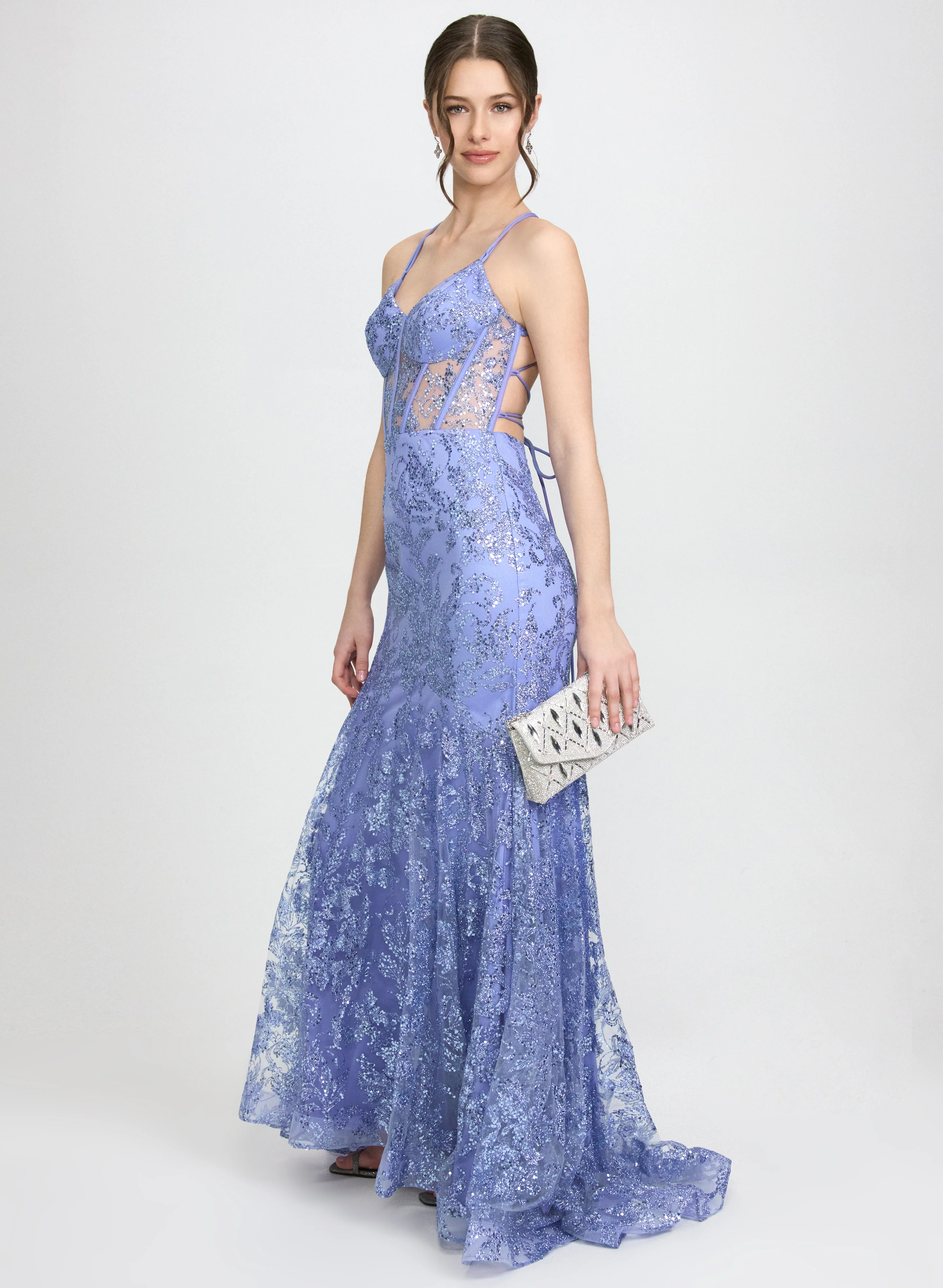 Sequin Mesh Dress - Image 2