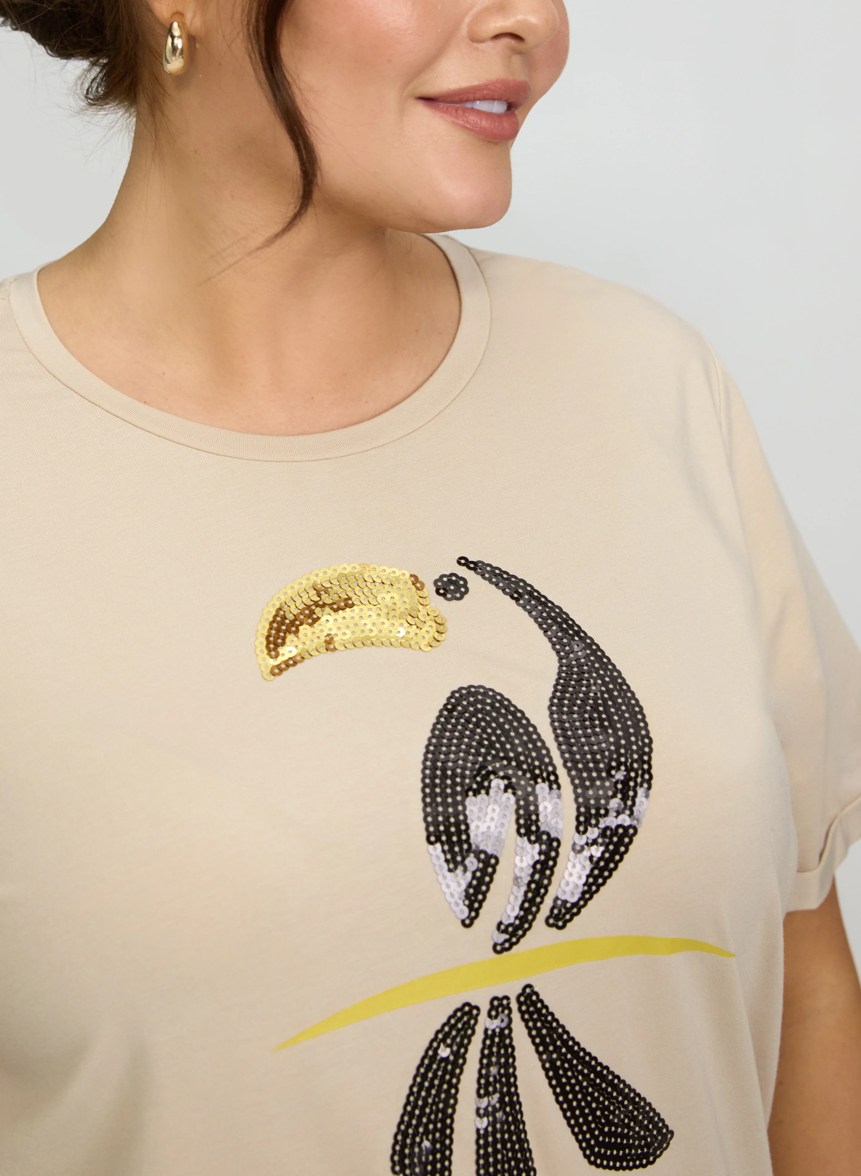 Sequin Toucan T-Shirt - Image 2