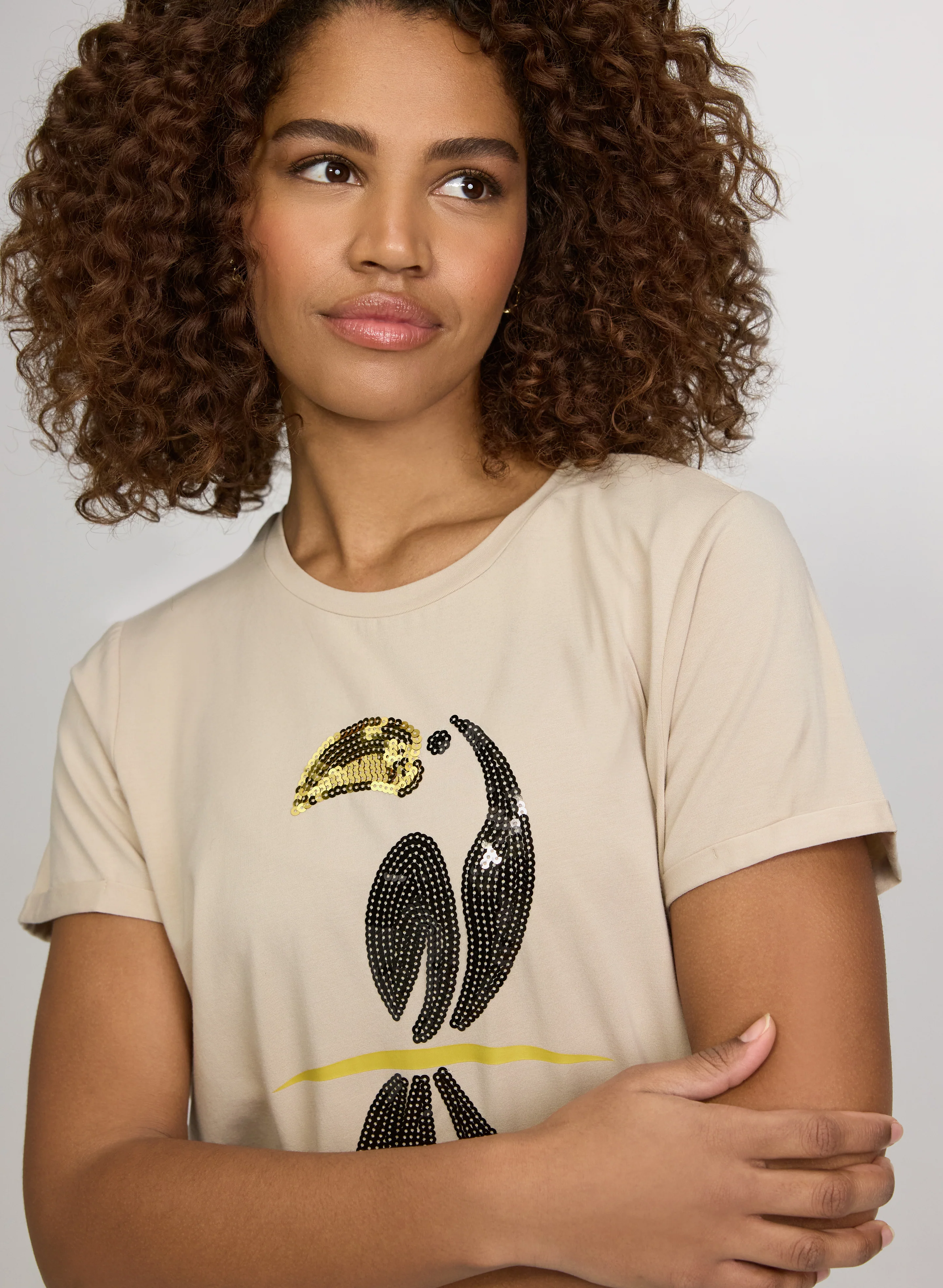 Sequin Toucan T-Shirt - Image 2