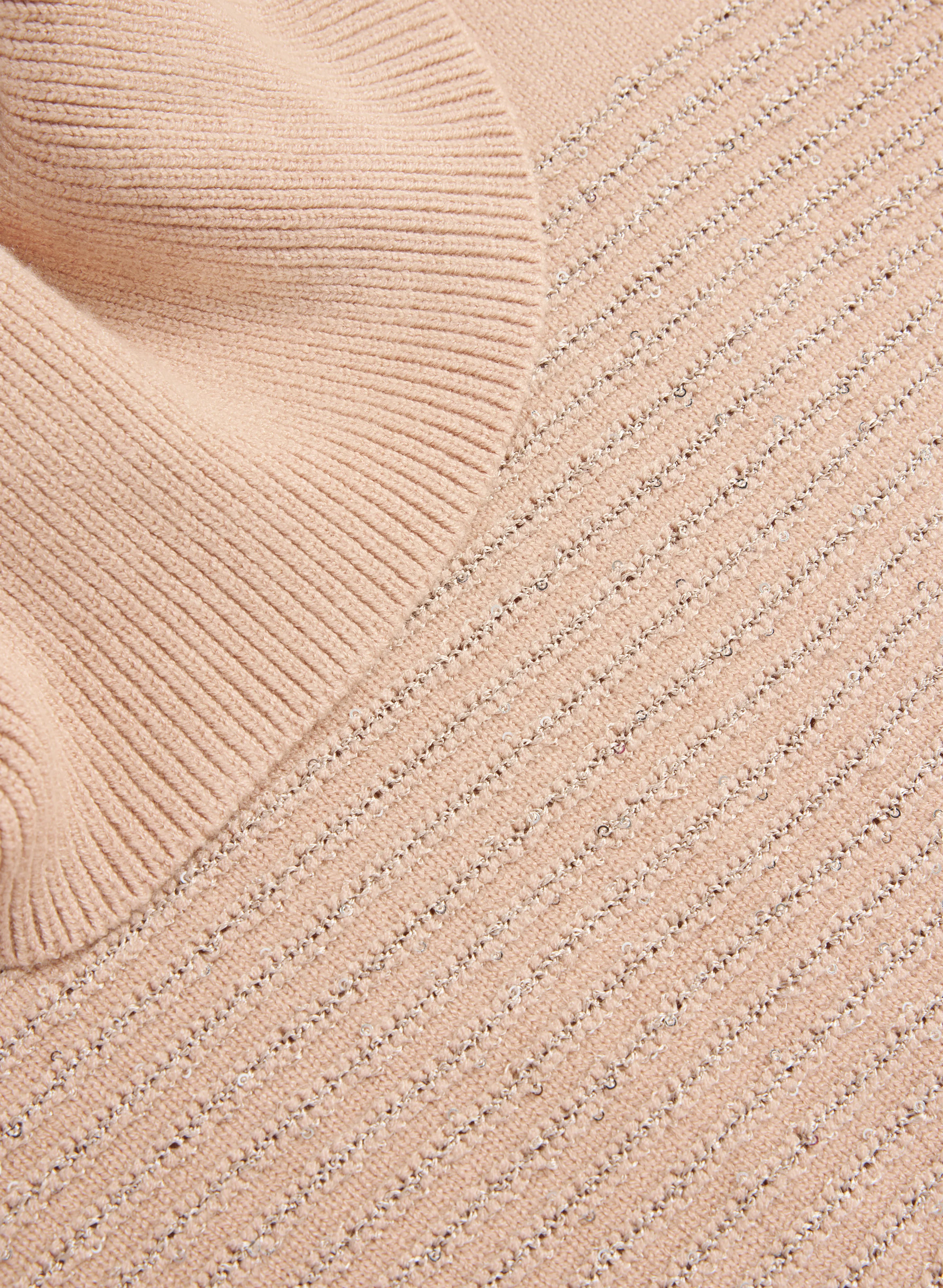 Sequin Striped Cowl Neck Sweater - Image 7