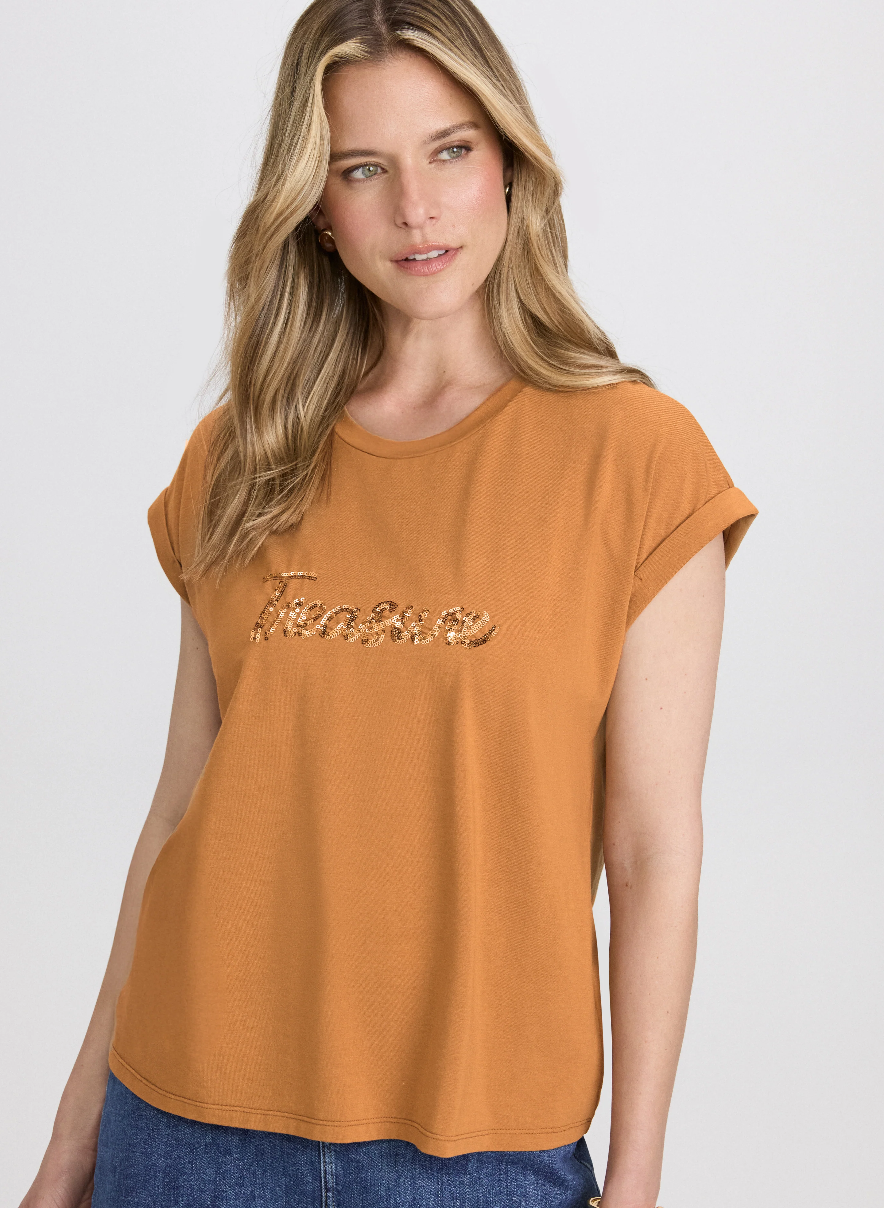 Sequin 'Treasure' T-Shirt - Image 8