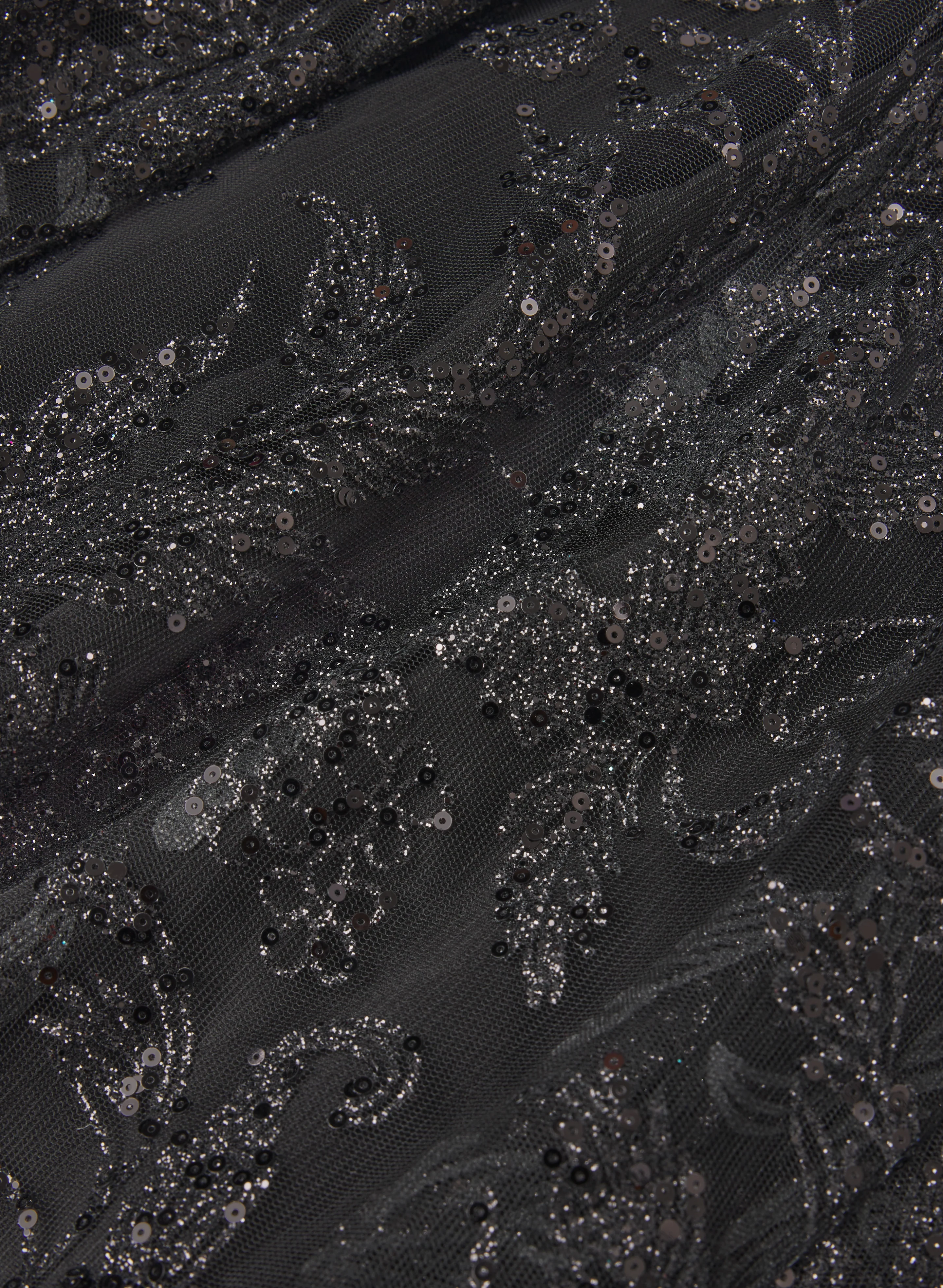 Sequined Floral Dress - Image 6