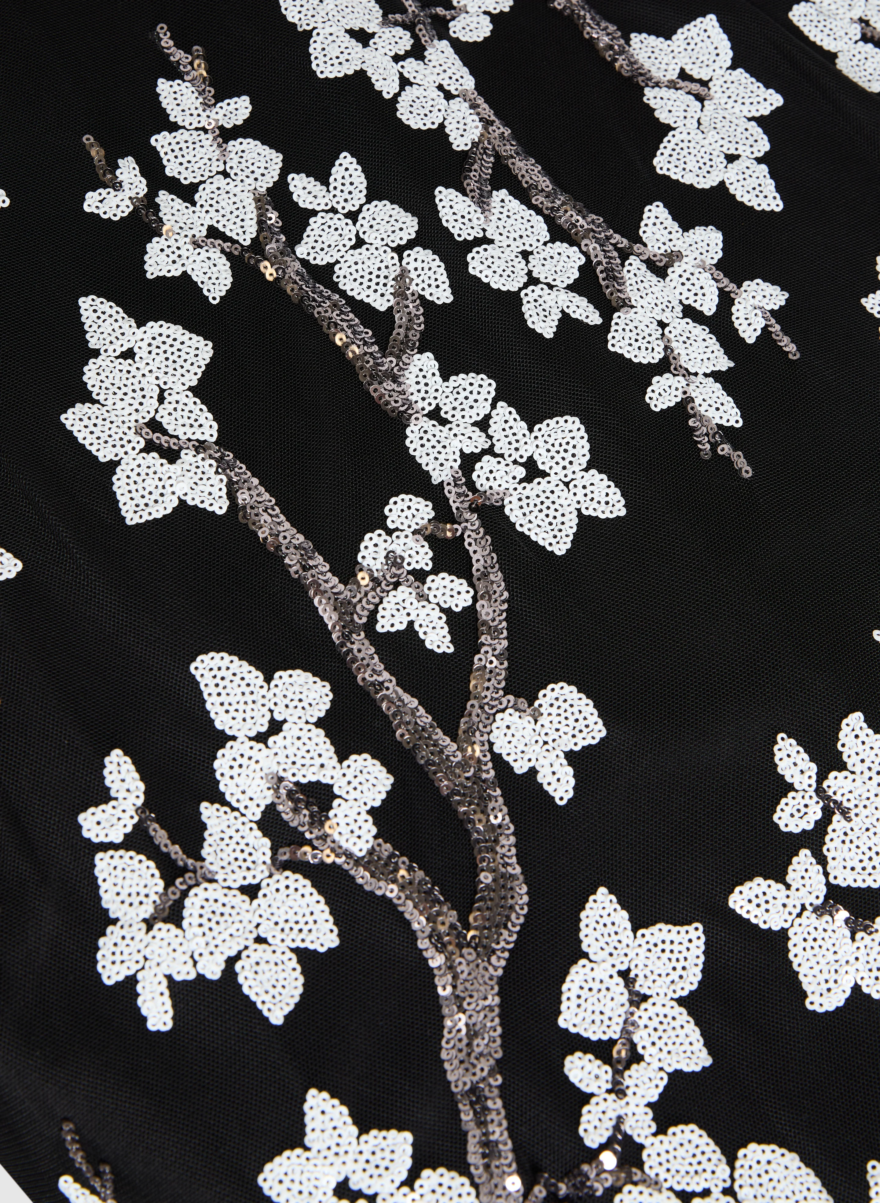 Sequined Floral Maxi Dress - Image 7