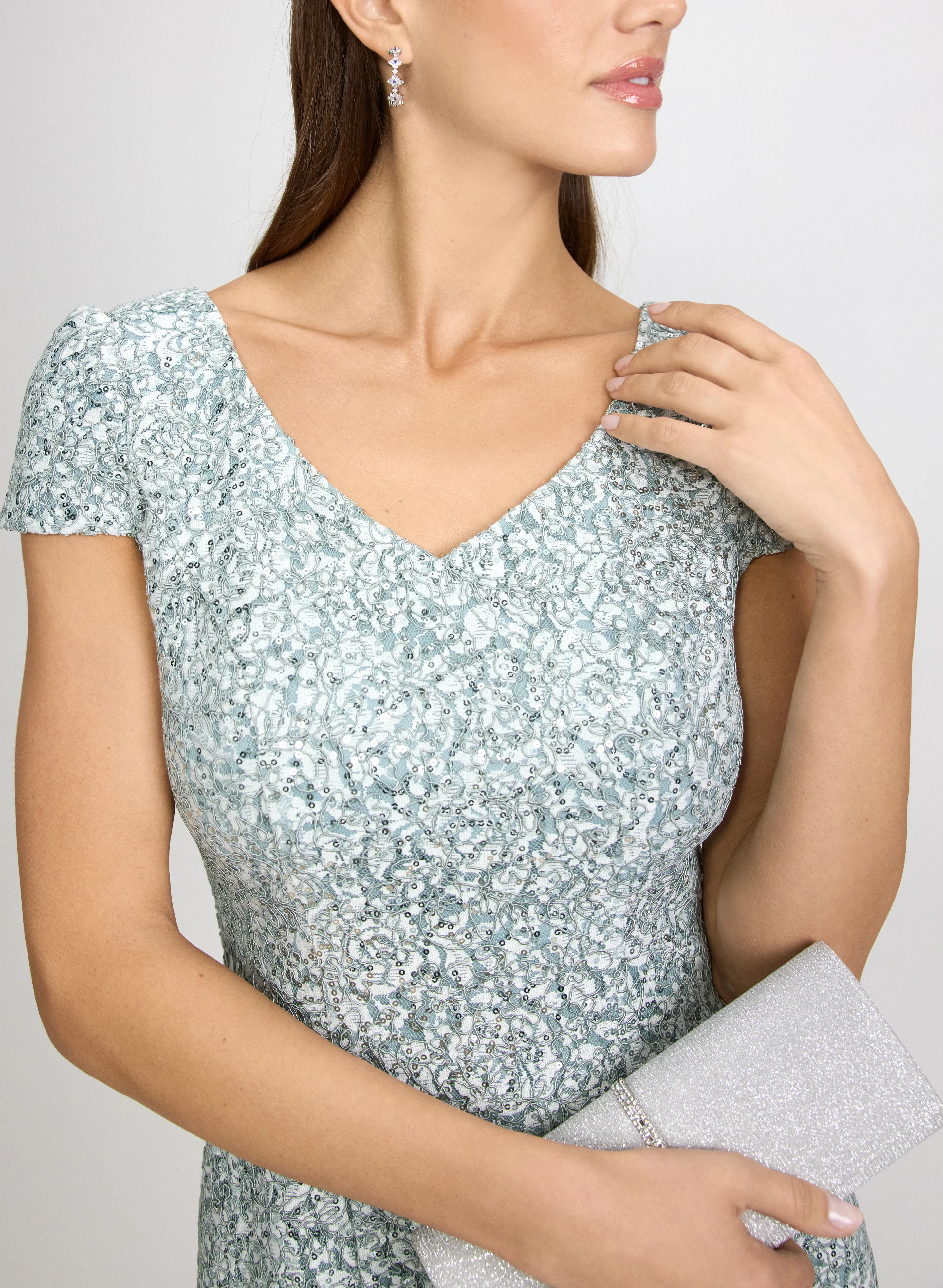 Sequined Lace Dress - Image 5