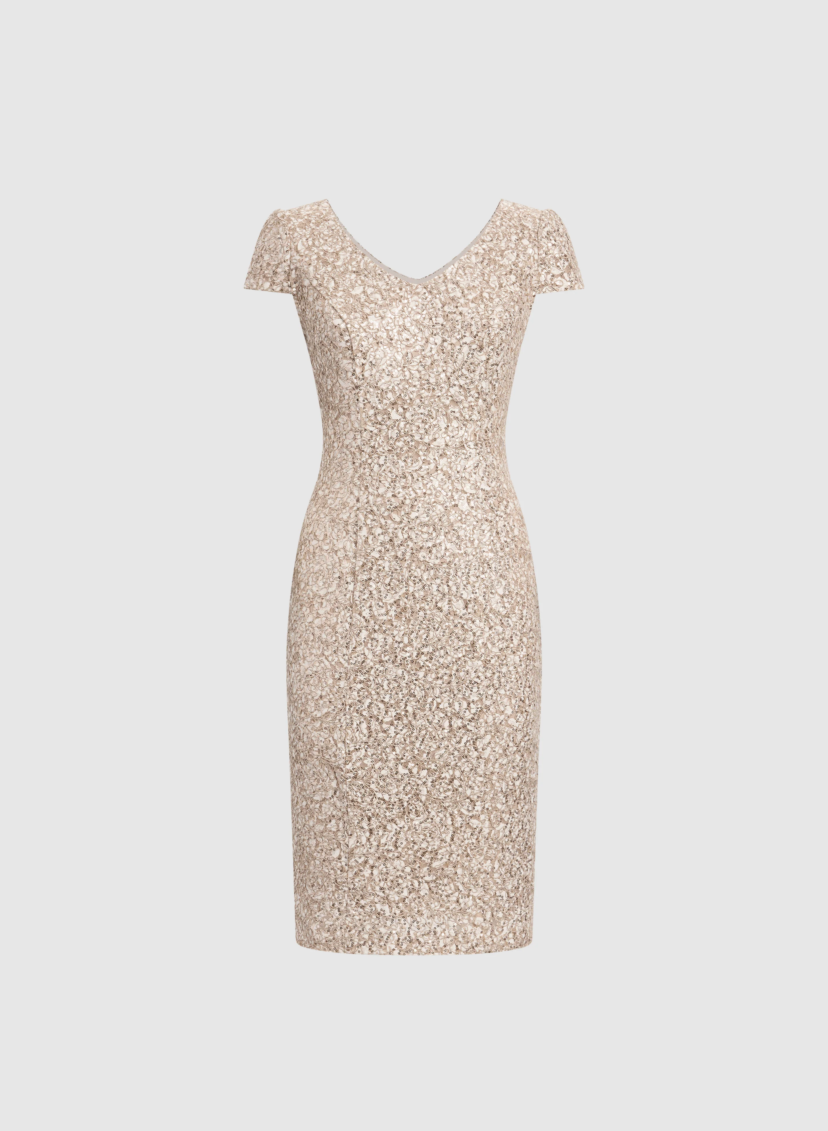 Sequined Lace Dress - Image 6