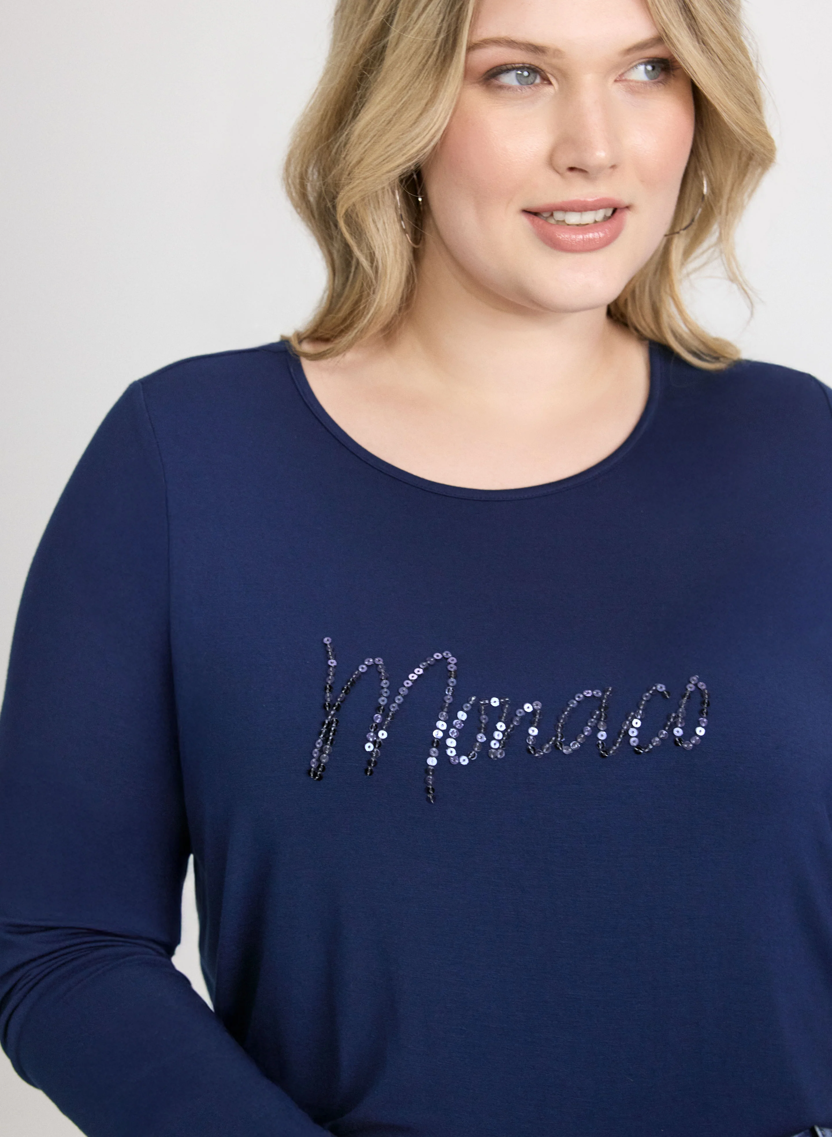 Sequined Script Top - Image 5